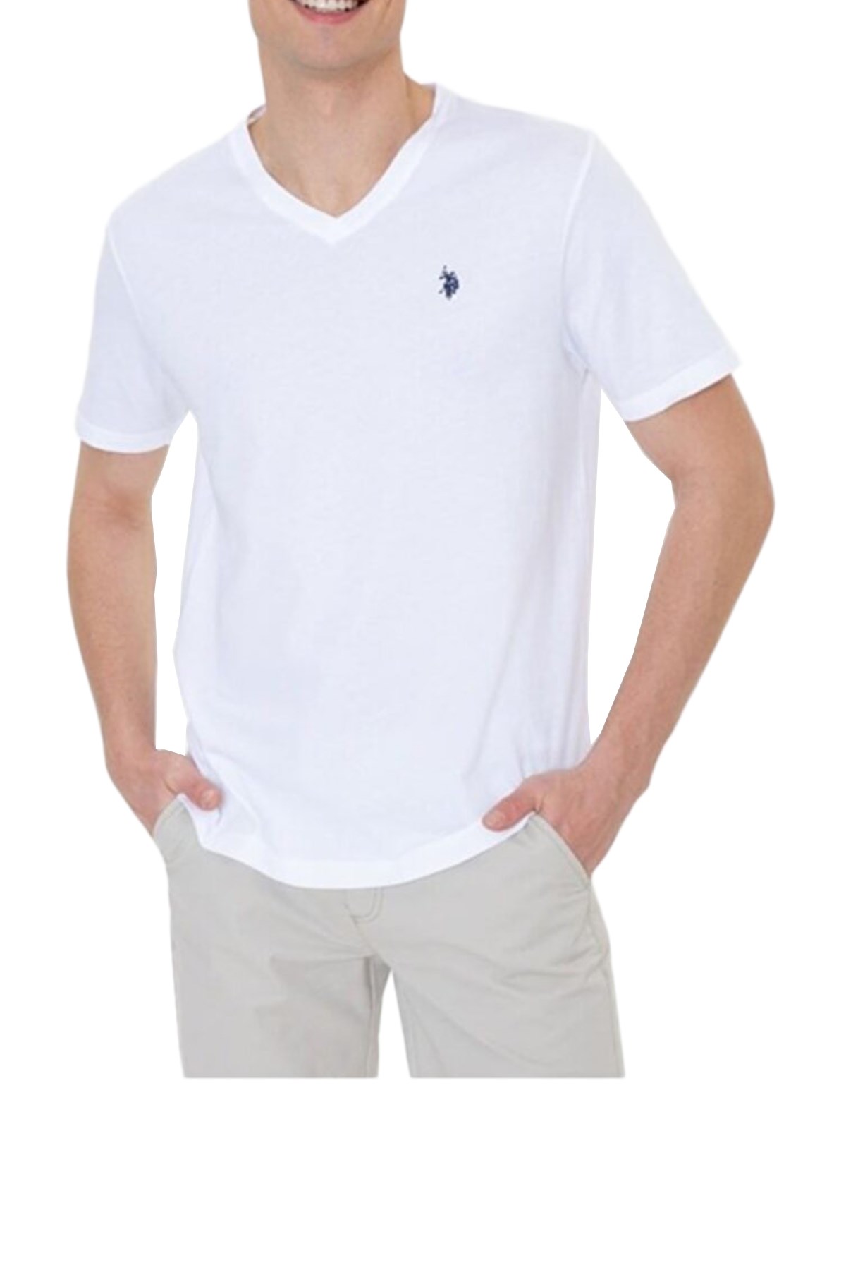 Us. Polo Assn. Erkek Tişört 50249152 Beyaz