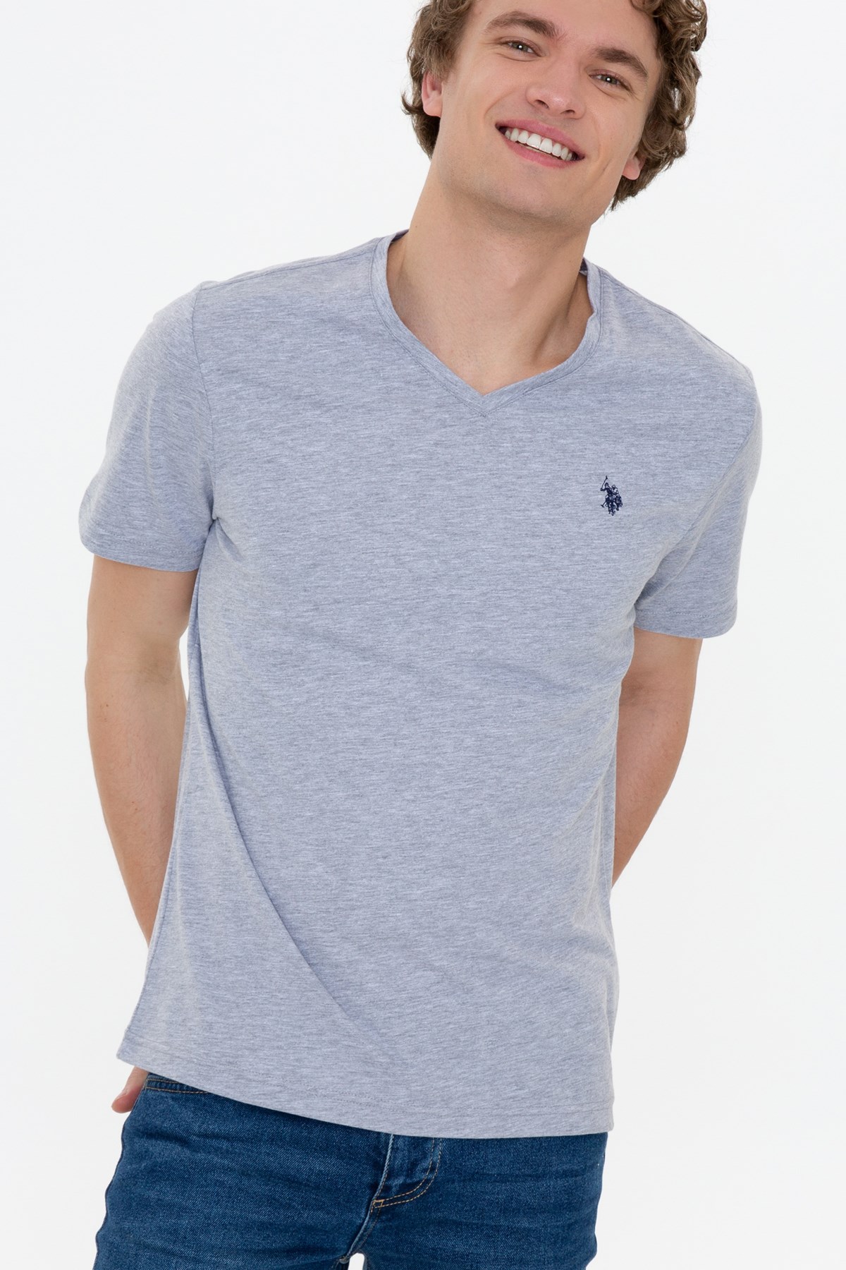 Us. Polo Assn. Erkek Tişört 50249152 Gri