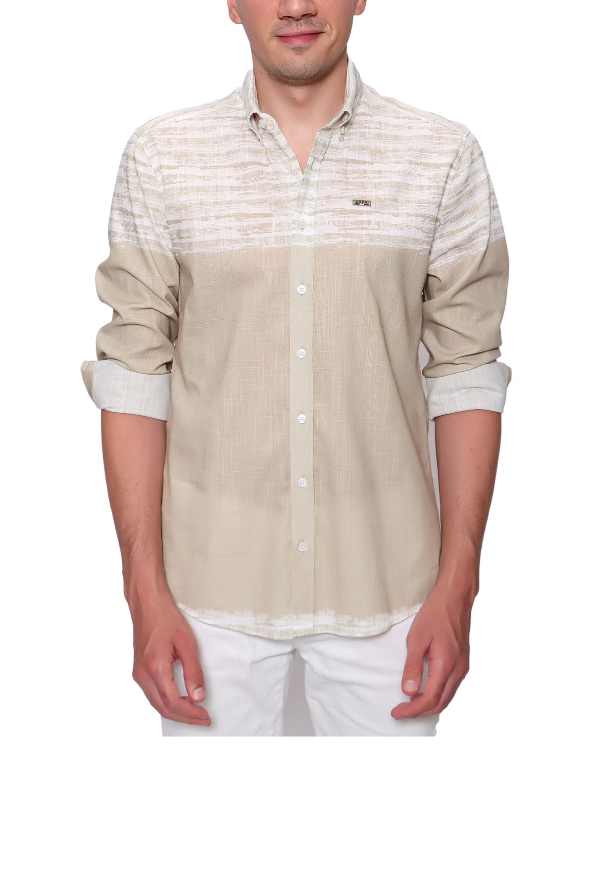 Us. Polo Assn. Erkek Gömlek 50249526 Bej