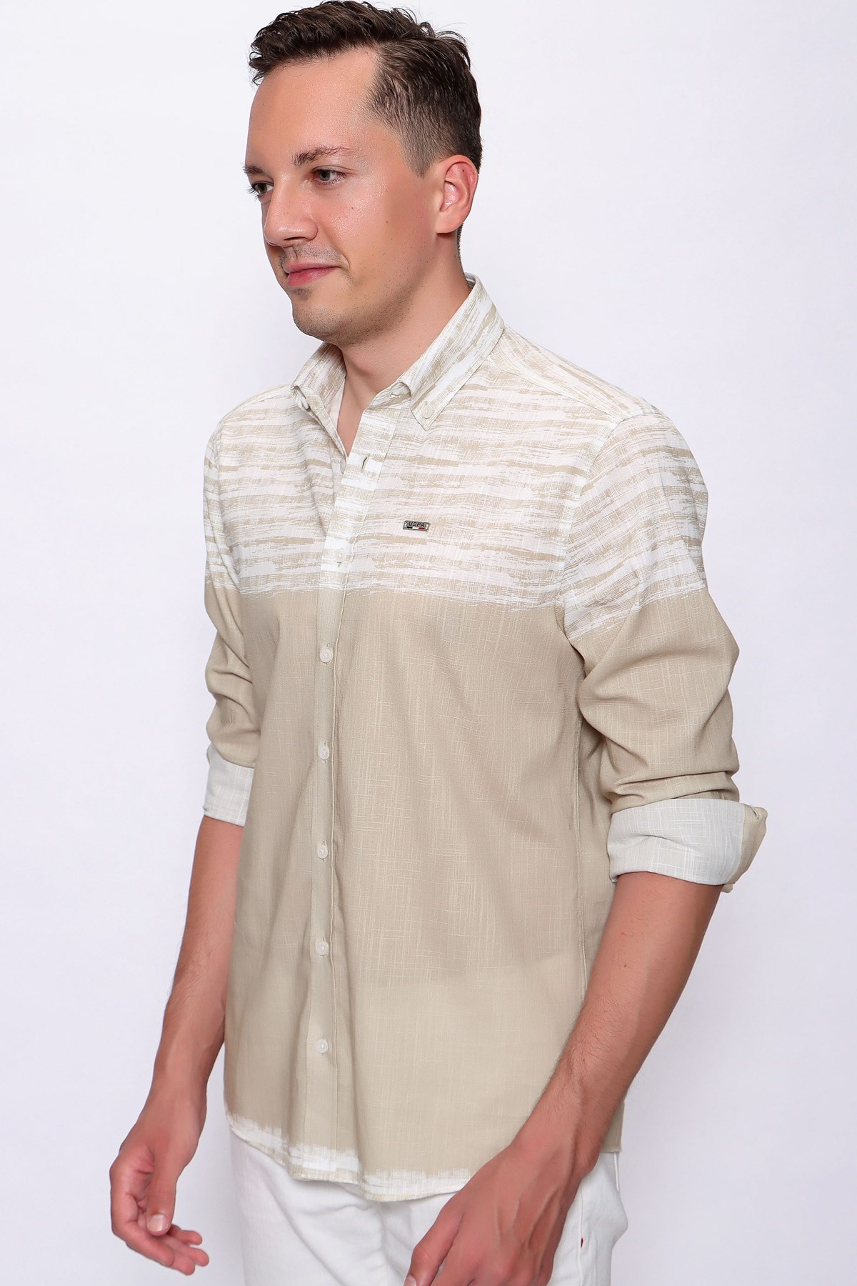 Us. Polo Assn. Erkek Gömlek 50249526 Bej
