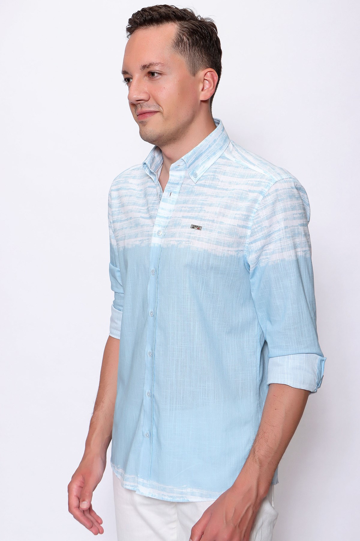 Us. Polo Assn. Erkek Gömlek 50249526 Mavi