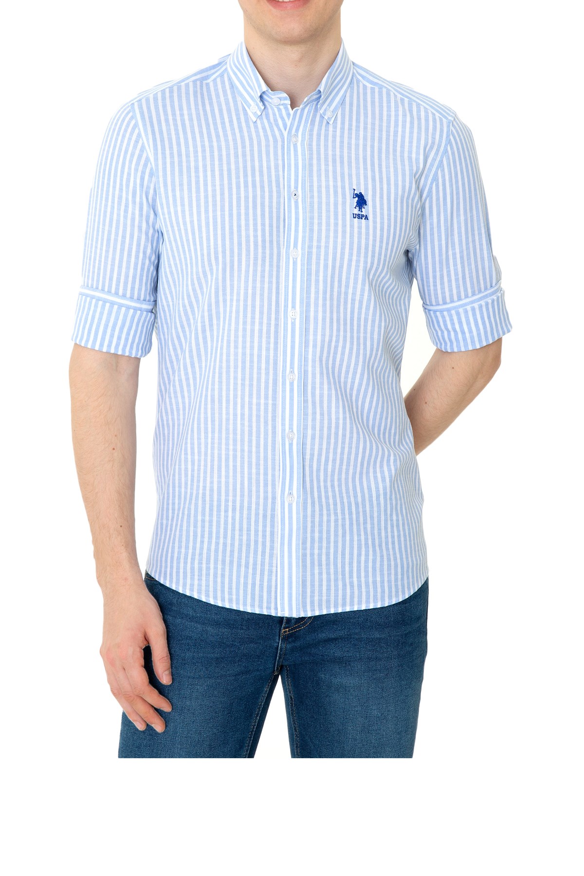 Us. Polo Assn. Erkek Gömlek 50249534 Mavi