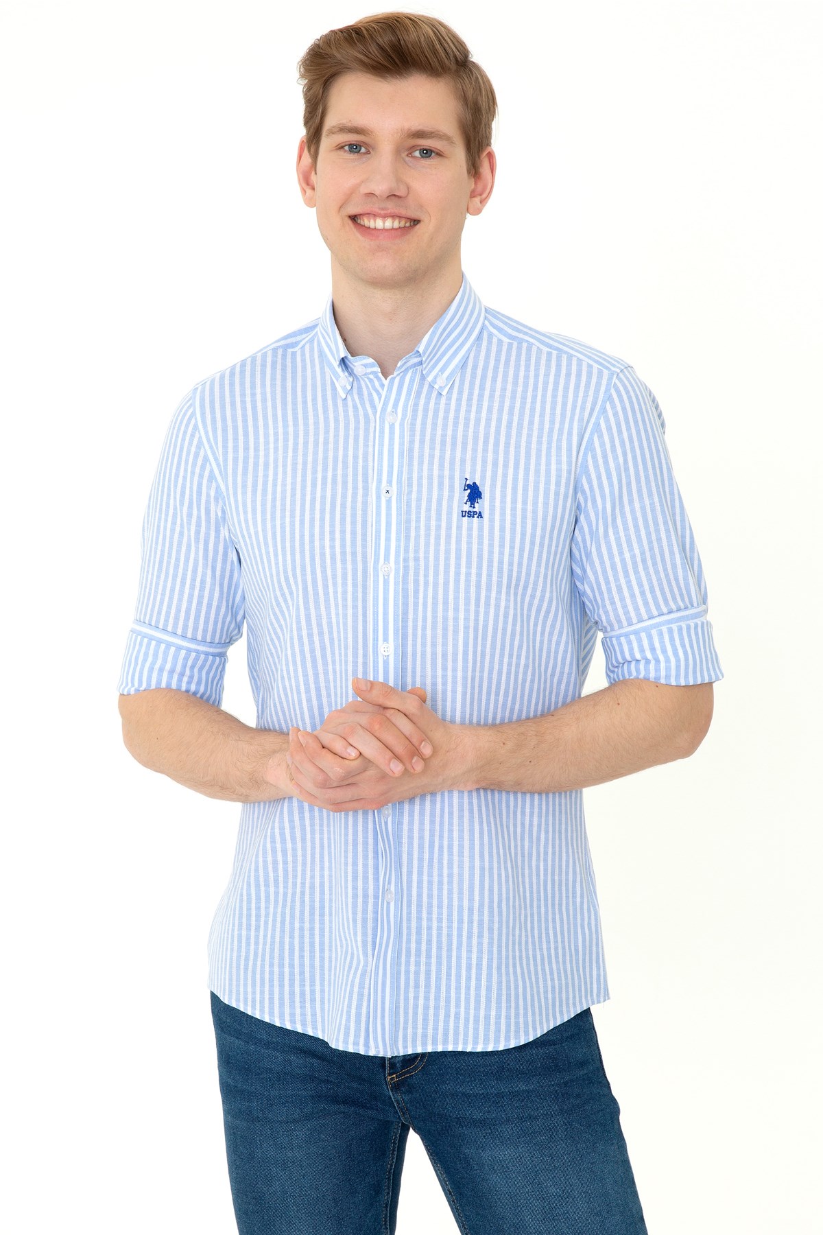 Us. Polo Assn. Erkek Gömlek 50249534 Mavi