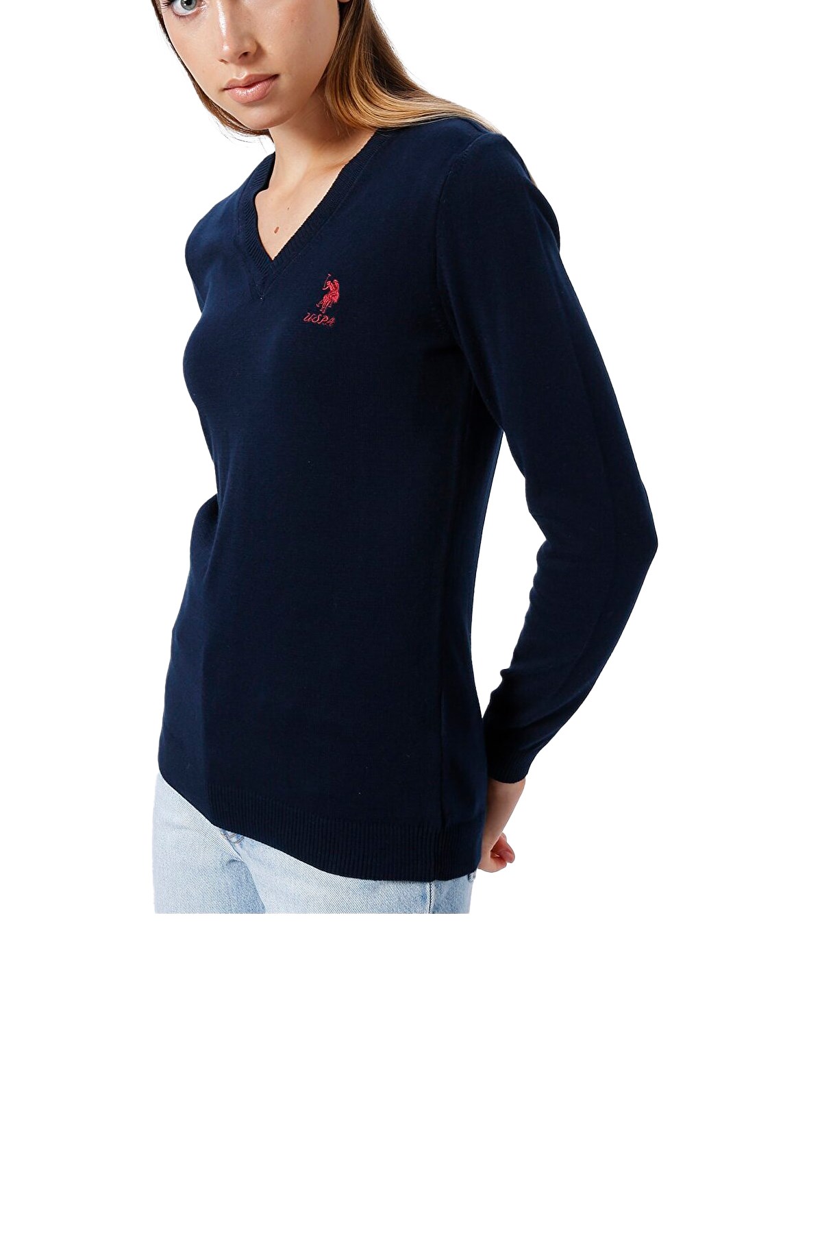 U.S. Polo Assn. Kadın Kazak 50251913-VR033 Lacivert