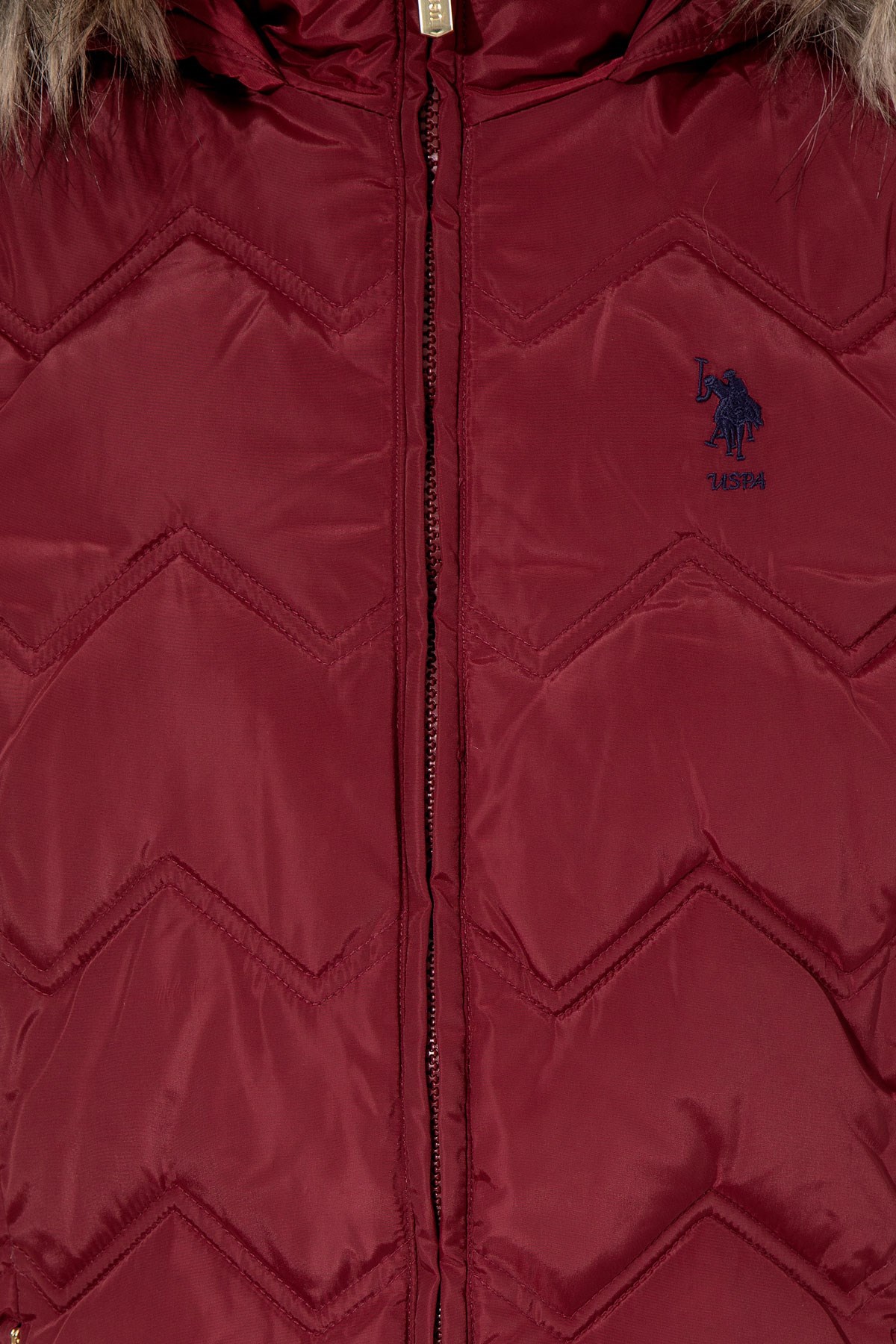 U.S. Polo Assn. Kadın Mont 50252503-VR223 Kırmızı
