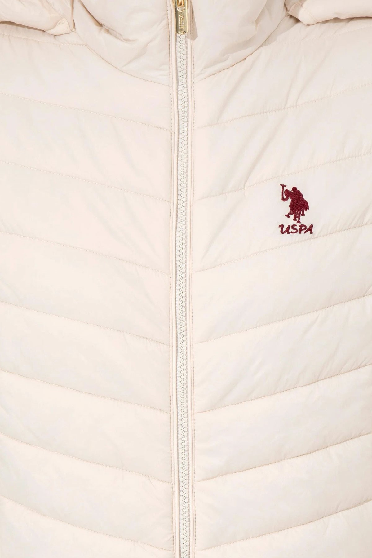 U.S. Polo Assn. Kadın Mont 50252551-VR019 Beyaz