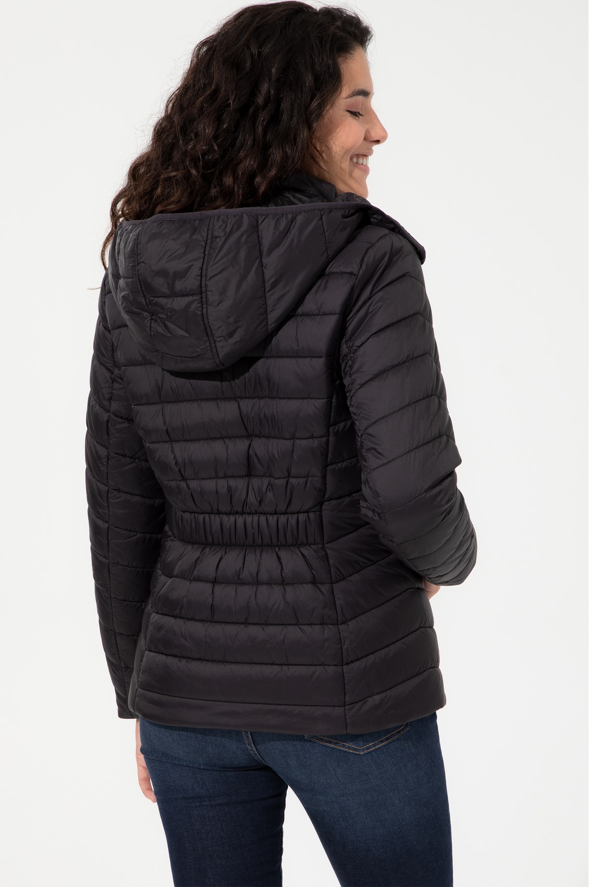 U.S. Polo Assn. Kadın Mont 50252551-VR046 Siyah