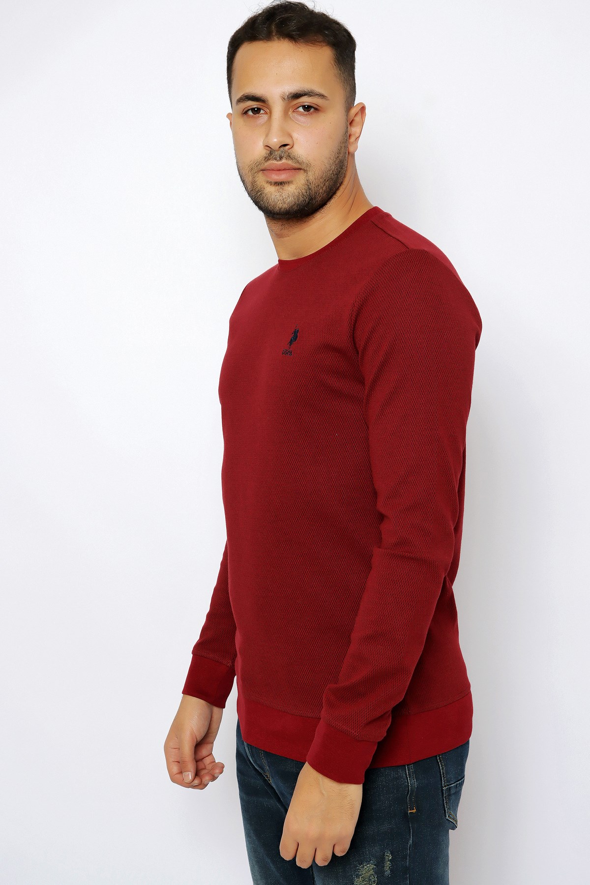 U.S. Polo Assn. Erkek Sweatshirt 50253110-VR223 Kırmızı