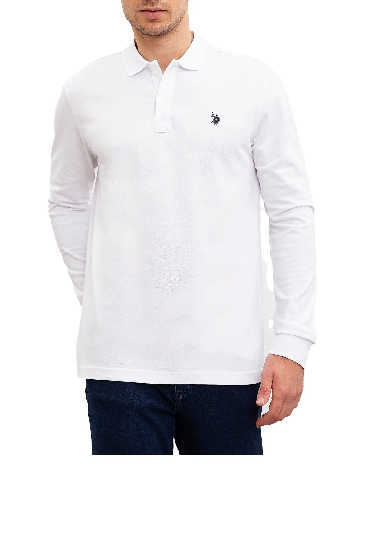 U.S. Polo Assn. Erkek Sweatshirt 50253121-VR013 Beyaz
