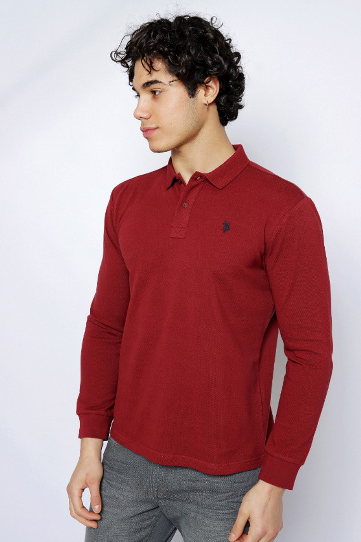 U.S. Polo Assn. Erkek Sweatshirt 50253121-VR223 Kırmızı