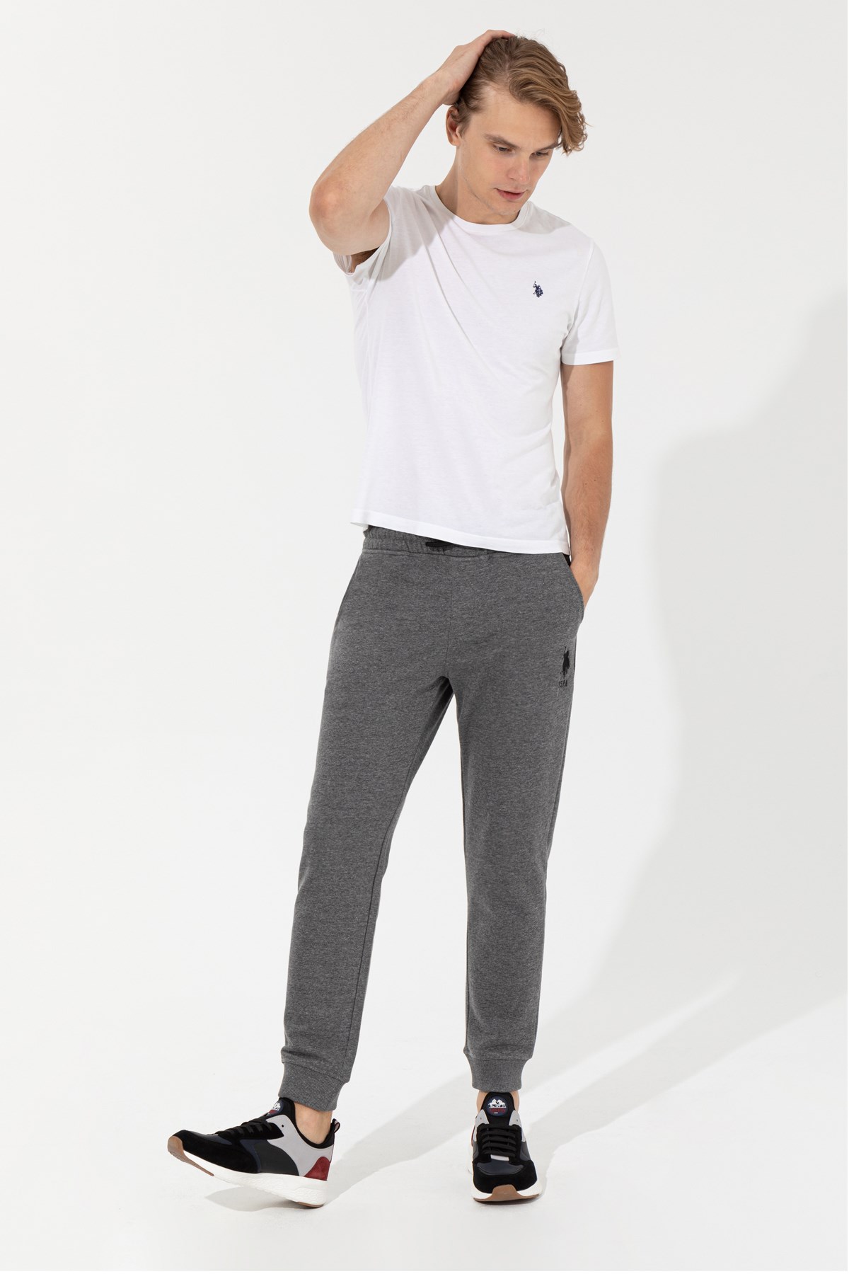 U.S. Polo Assn. Erkek Eşofman Altı 50253124-VR081 Gri