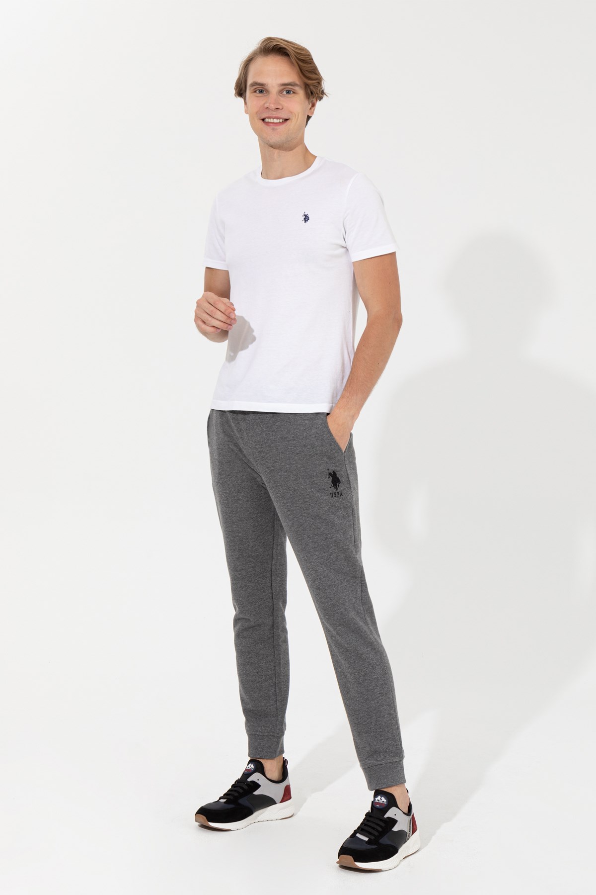 U.S. Polo Assn. Erkek Eşofman Altı 50253124-VR081 Gri