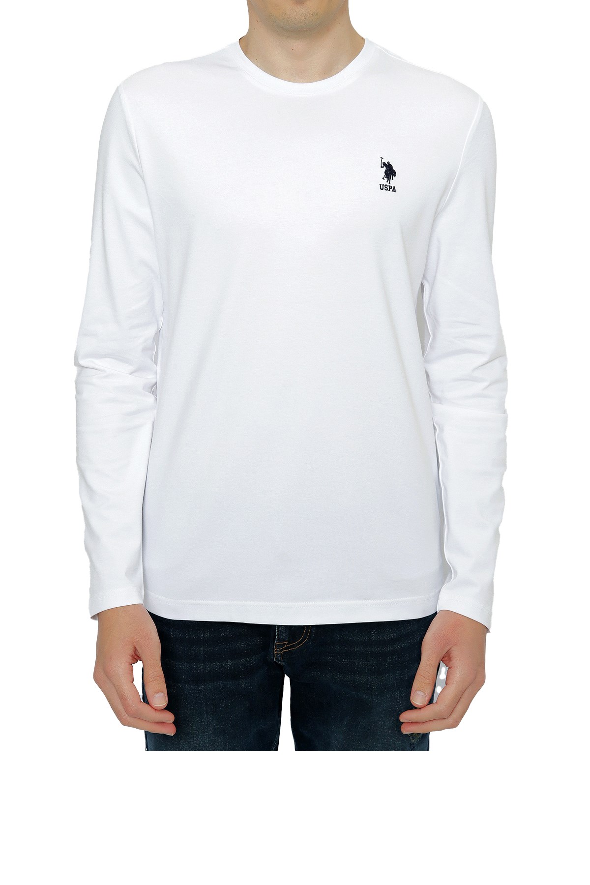 U.S. Polo Assn. Erkek Sweatshirt 50253131-VR013 Beyaz