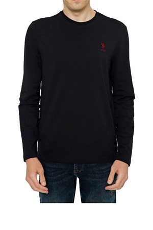 U.S. Polo Assn. Erkek Sweatshirt 50253131-VR046 Siyah