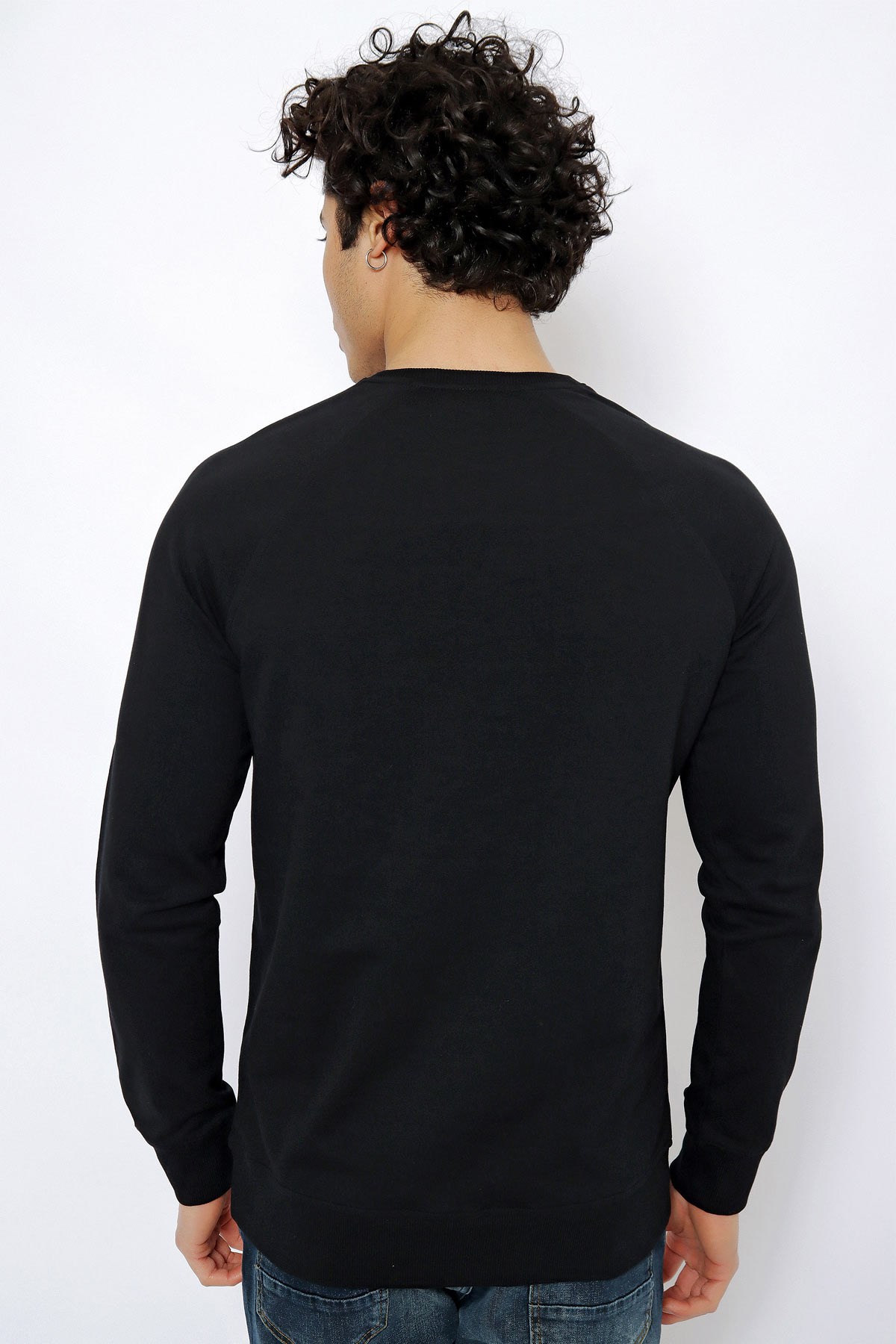 U.S. Polo Assn. Erkek Sweatshirt 50253181-VR046 Siyah