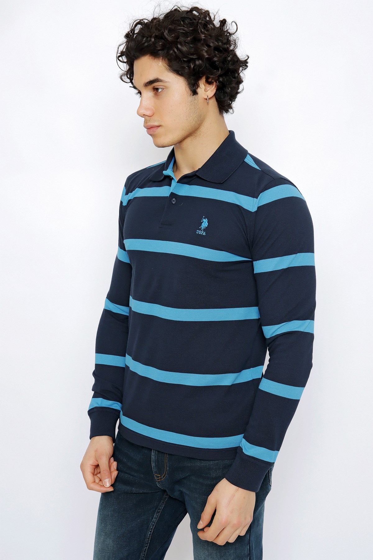 U.S. Polo Assn. Erkek Sweatshirt 50253214-VR033 Lacivert