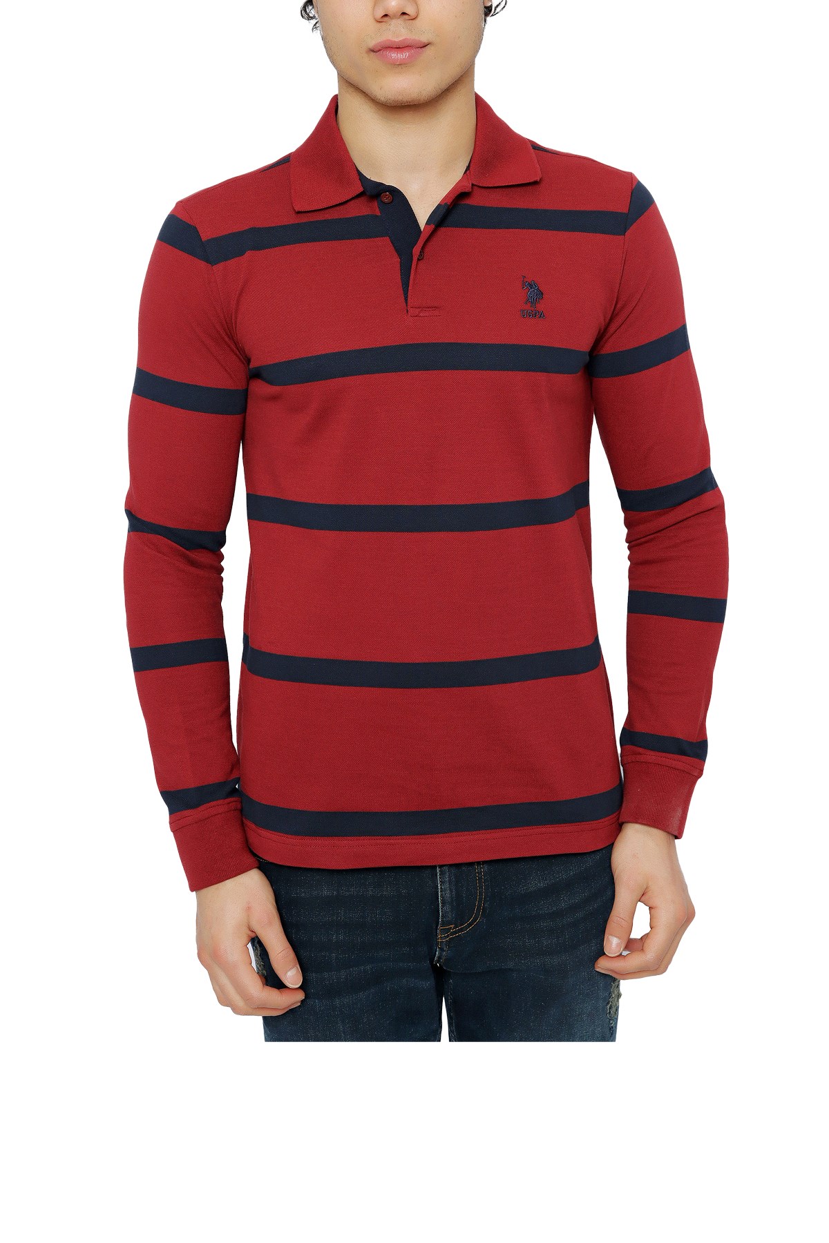 U.S. Polo Assn. Erkek Sweatshirt 50253214-VR223 Kırmızı