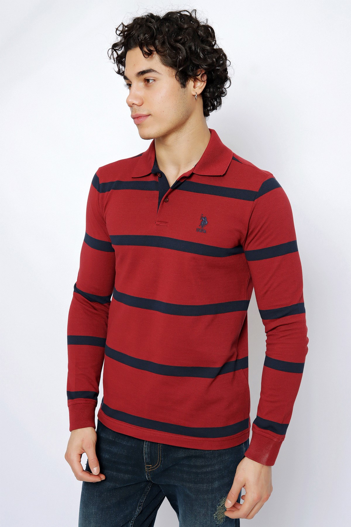 U.S. Polo Assn. Erkek Sweatshirt 50253214-VR223 Kırmızı