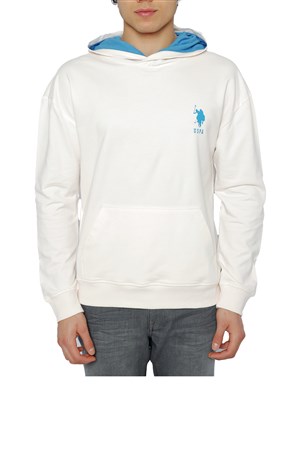U.S. Polo Assn. Erkek Sweatshirt 50253235-VR019 Beyaz