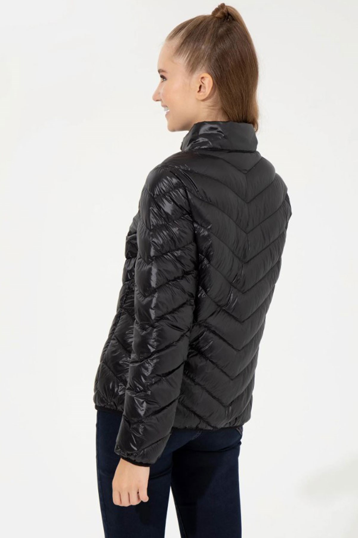 U.S. Polo Assn. Kadın Mont 50253400-VR046 Siyah