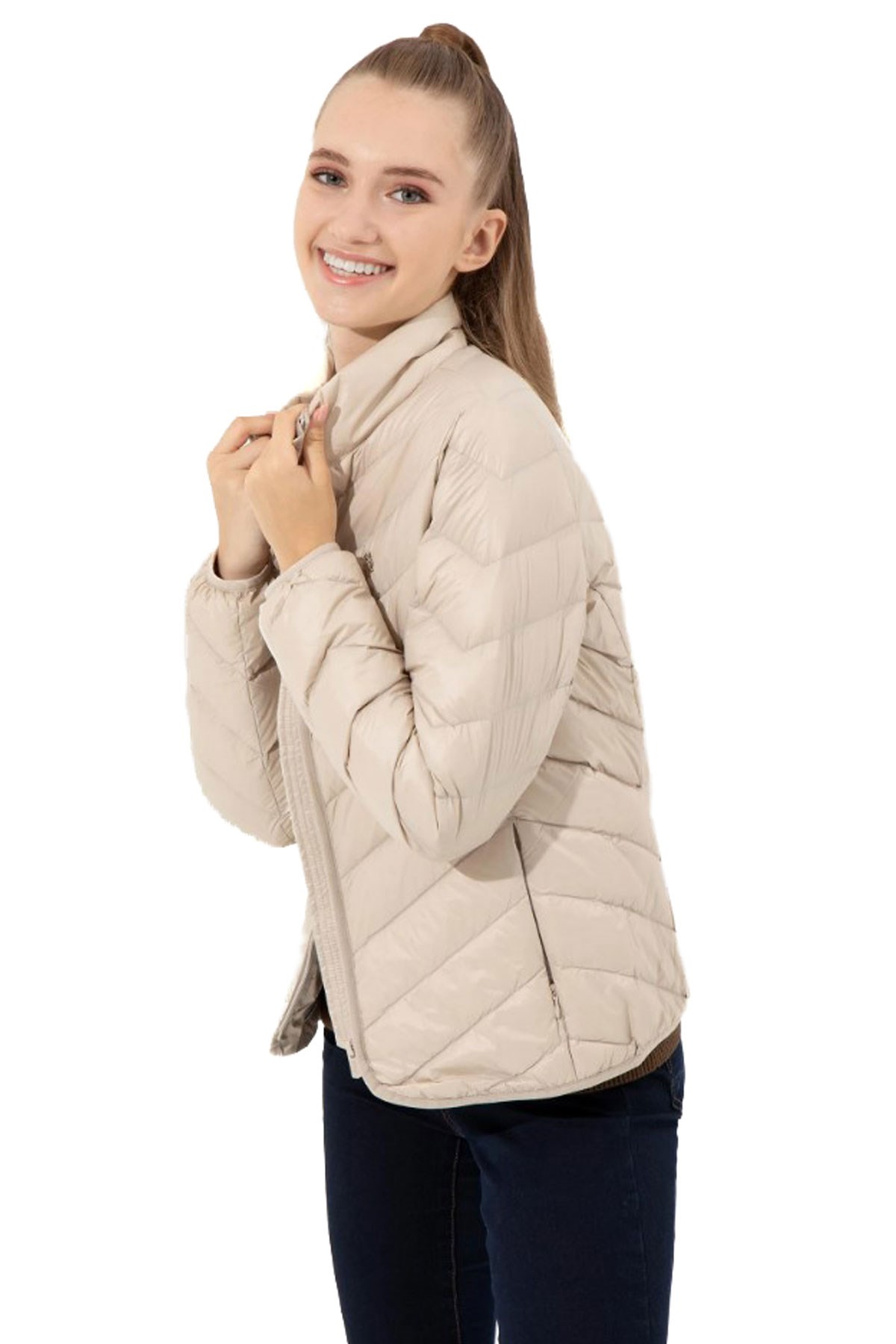 U.S. Polo Assn. Kadın Mont 50253400-VR049 Gri