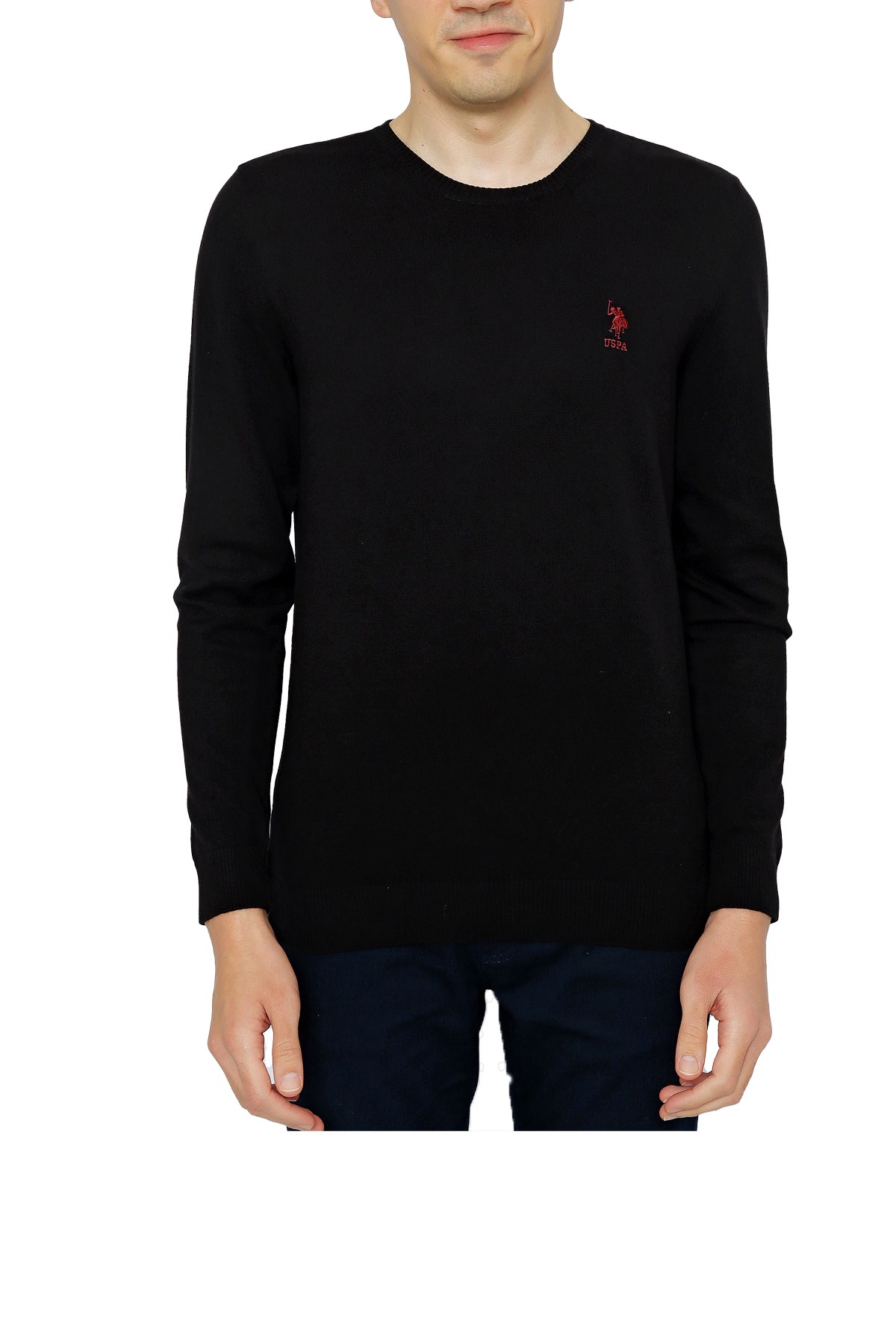 U.S. Polo Assn. Erkek Kazak 50253443-VR046 Siyah