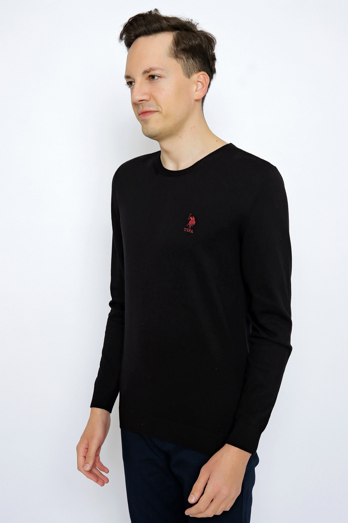 U.S. Polo Assn. Erkek Kazak 50253443-VR046 Siyah