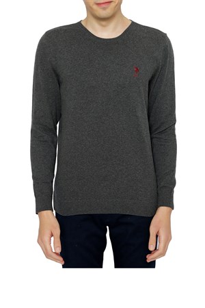 U.S. Polo Assn. Erkek Kazak 50253443-VR081 Gri