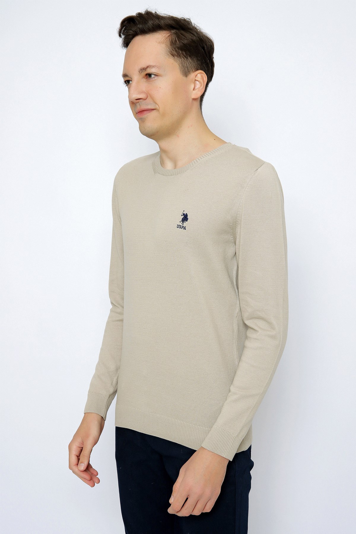 U.S. Polo Assn. Erkek Kazak 50253443-VR225 Gri