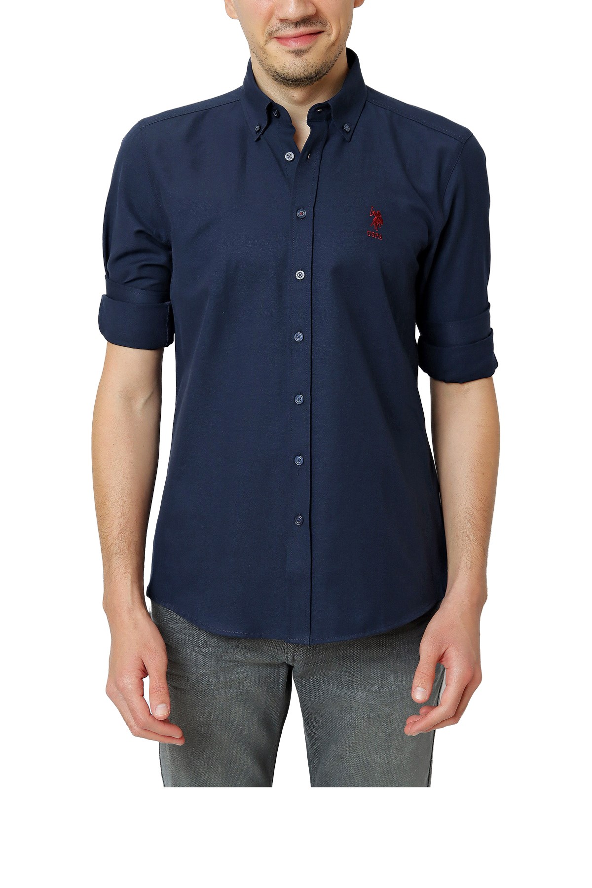 U.S. Polo Assn. Erkek Gömlek 50253873-VR033 Lacivert