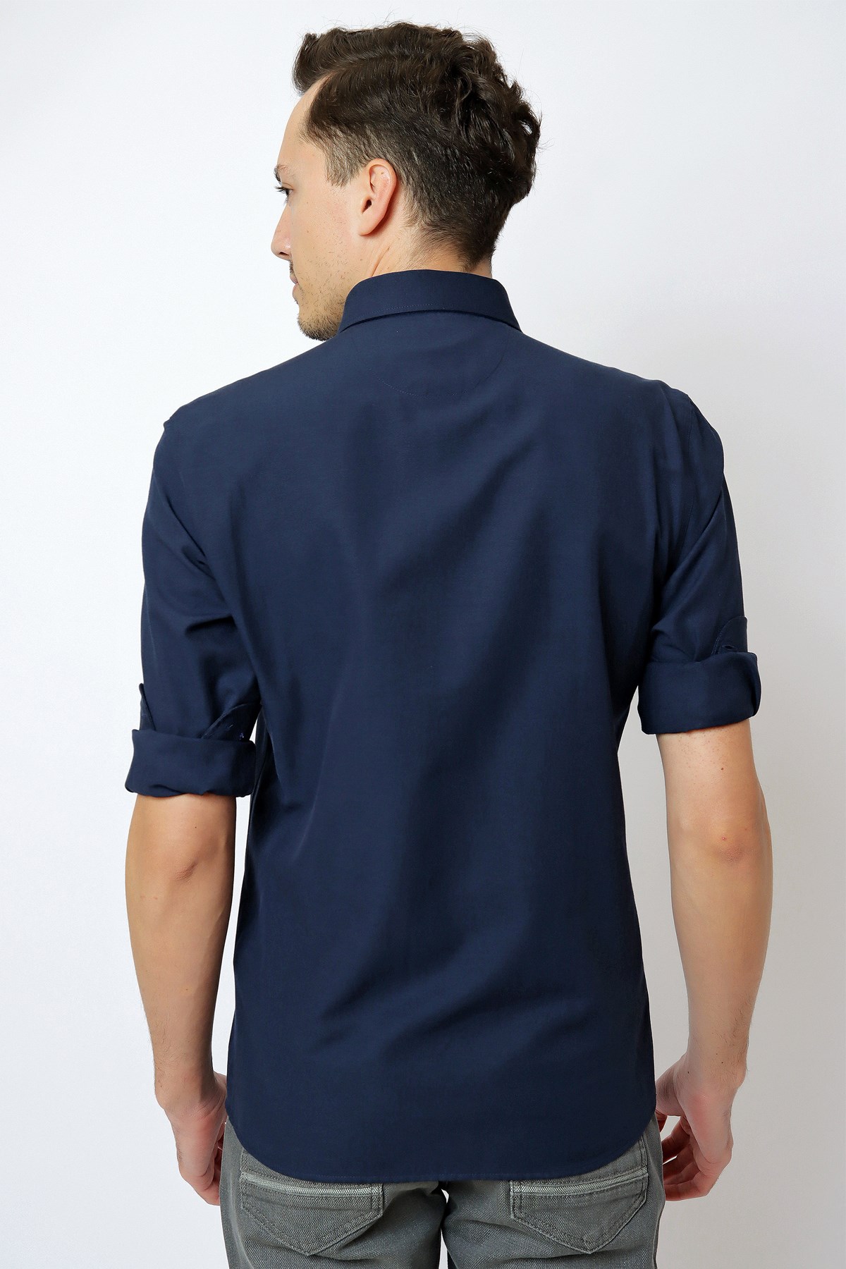 U.S. Polo Assn. Erkek Gömlek 50253873-VR033 Lacivert
