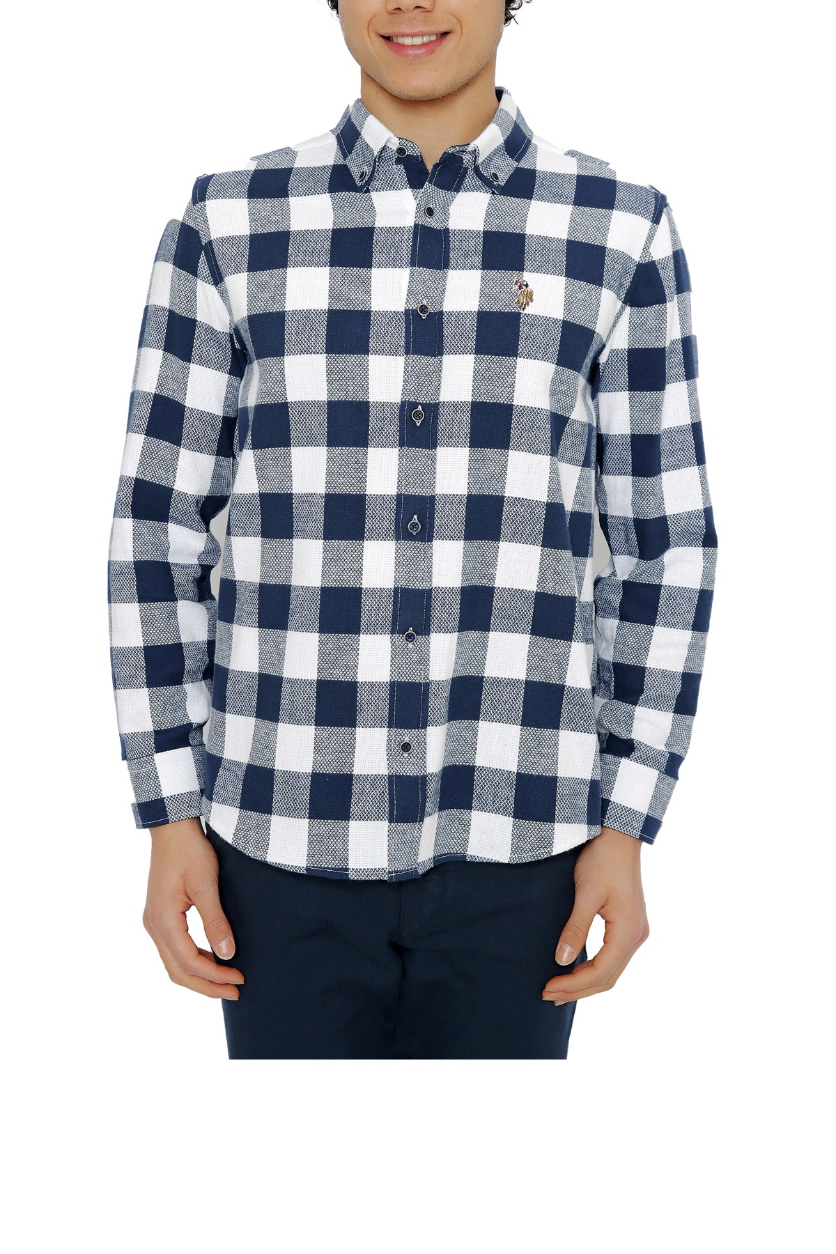 U.S. Polo Assn. Erkek Gömlek 50254130-VR033 Lacivert