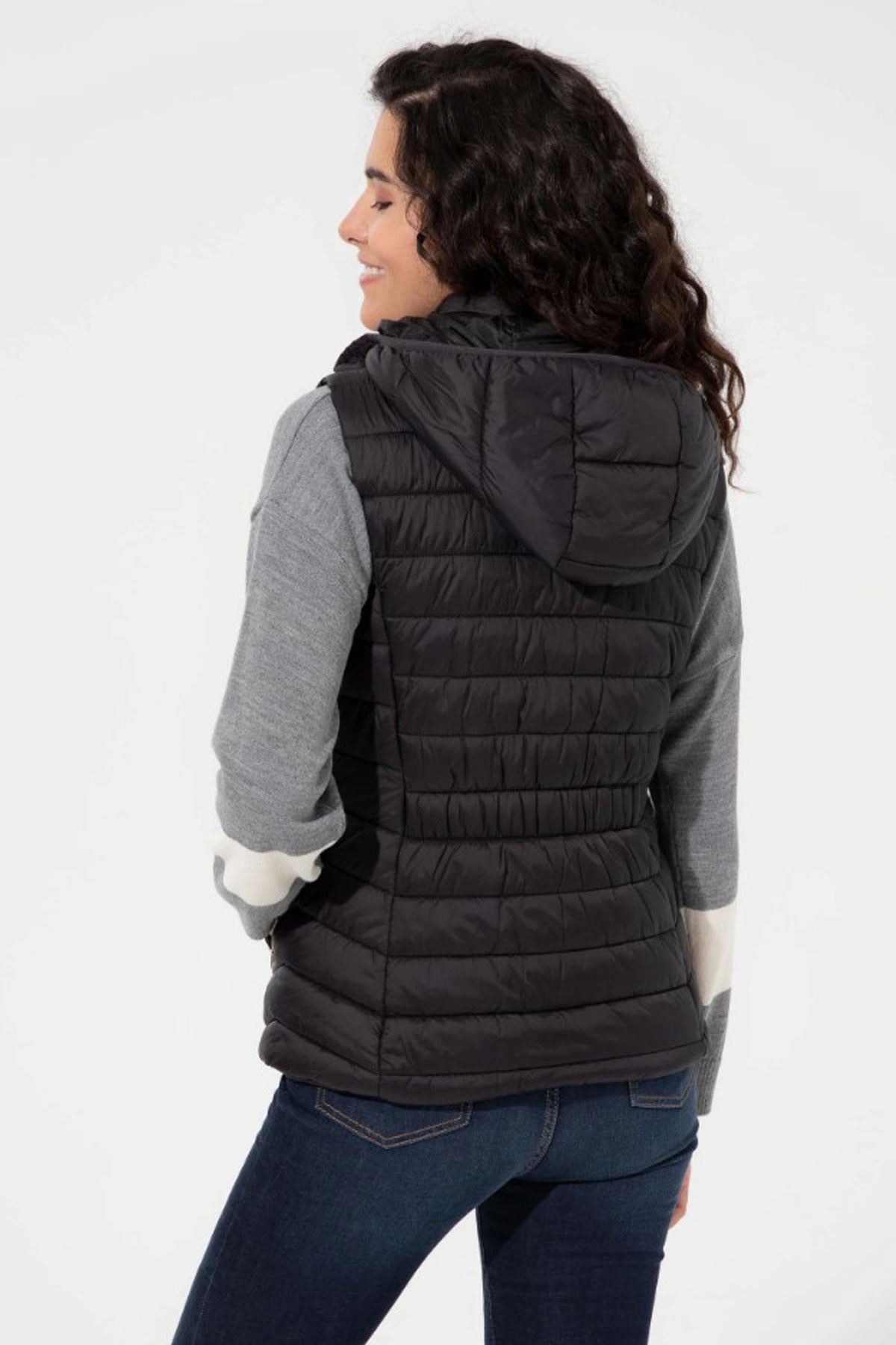 U.S. Polo Assn. Kadın Yelek 50254415-VR046 Siyah