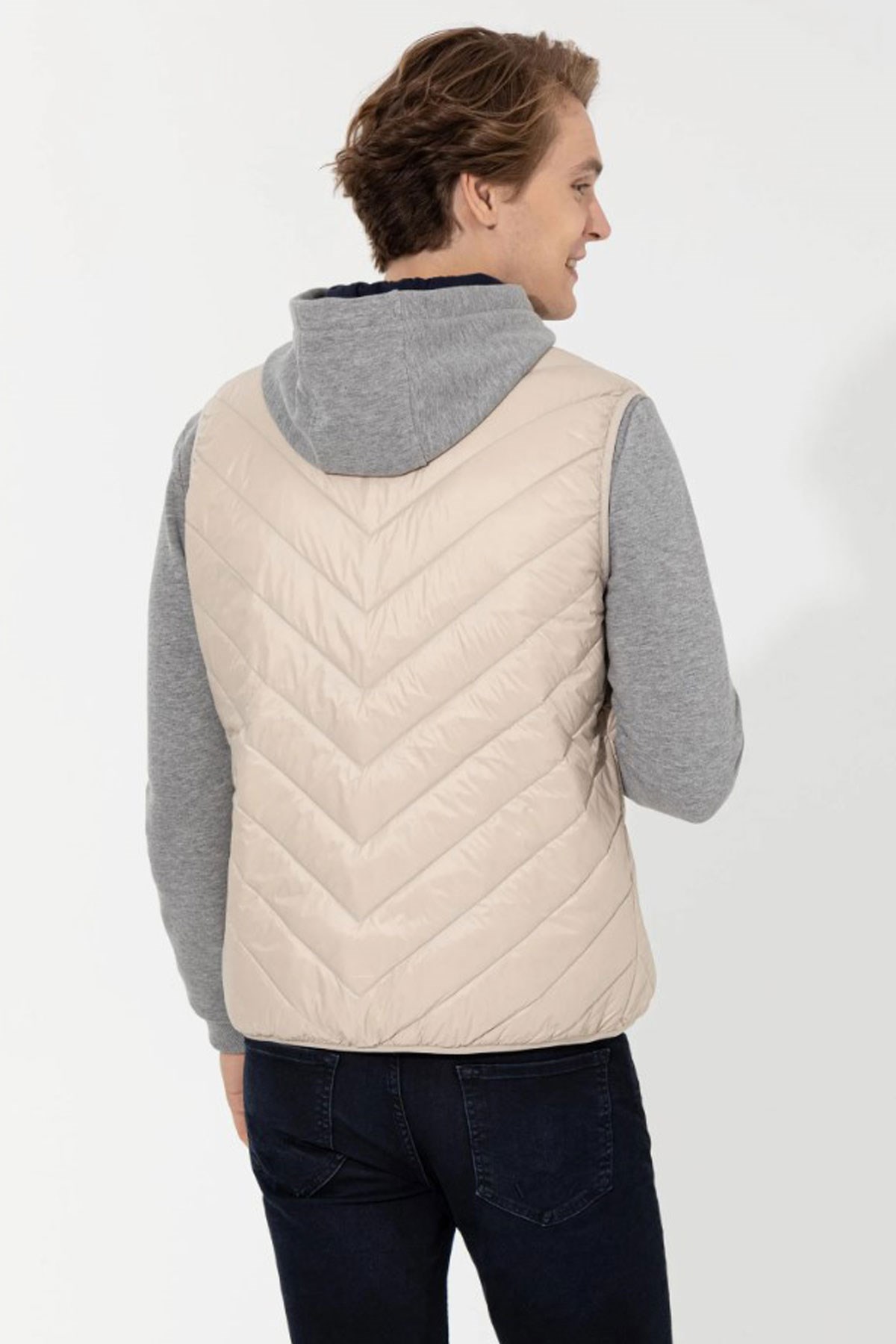 U.S. Polo Assn. Erkek Yelek 50254450-VR049 Beyaz