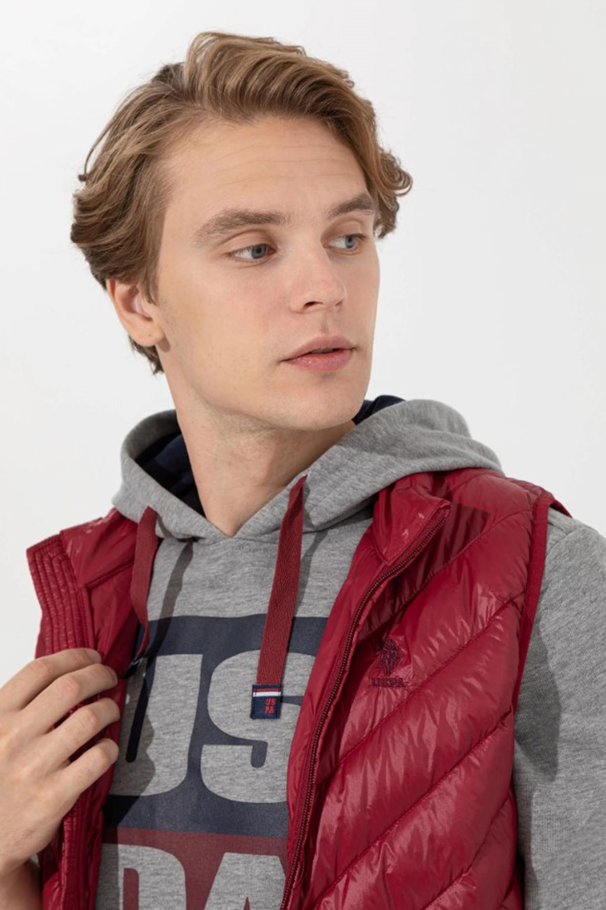 U.S. Polo Assn. Erkek Yelek 50254450-VR223 Kırmızı