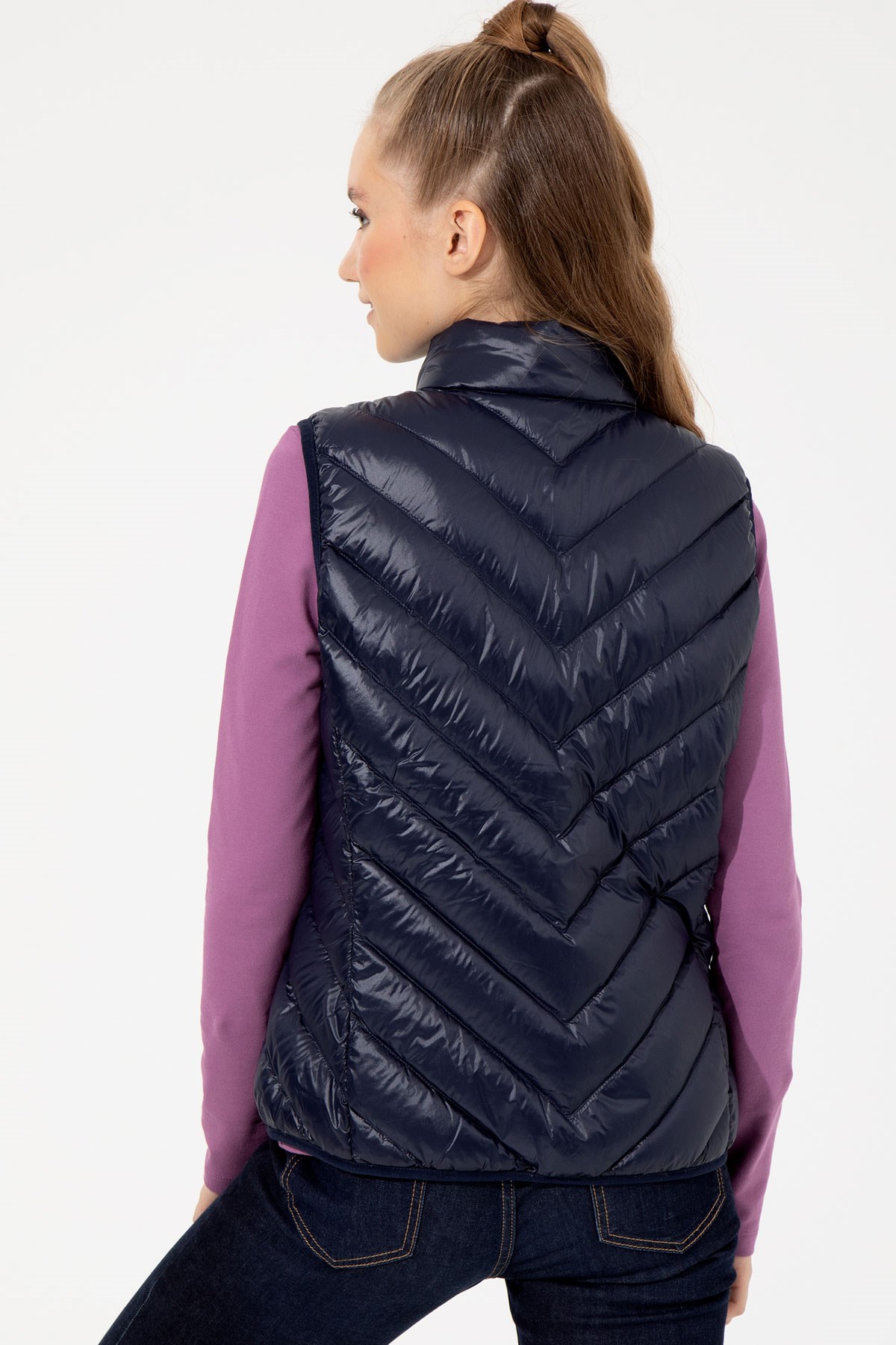 U.S. Polo Assn. Kadın Yelek 50254455-VR033 Lacivert