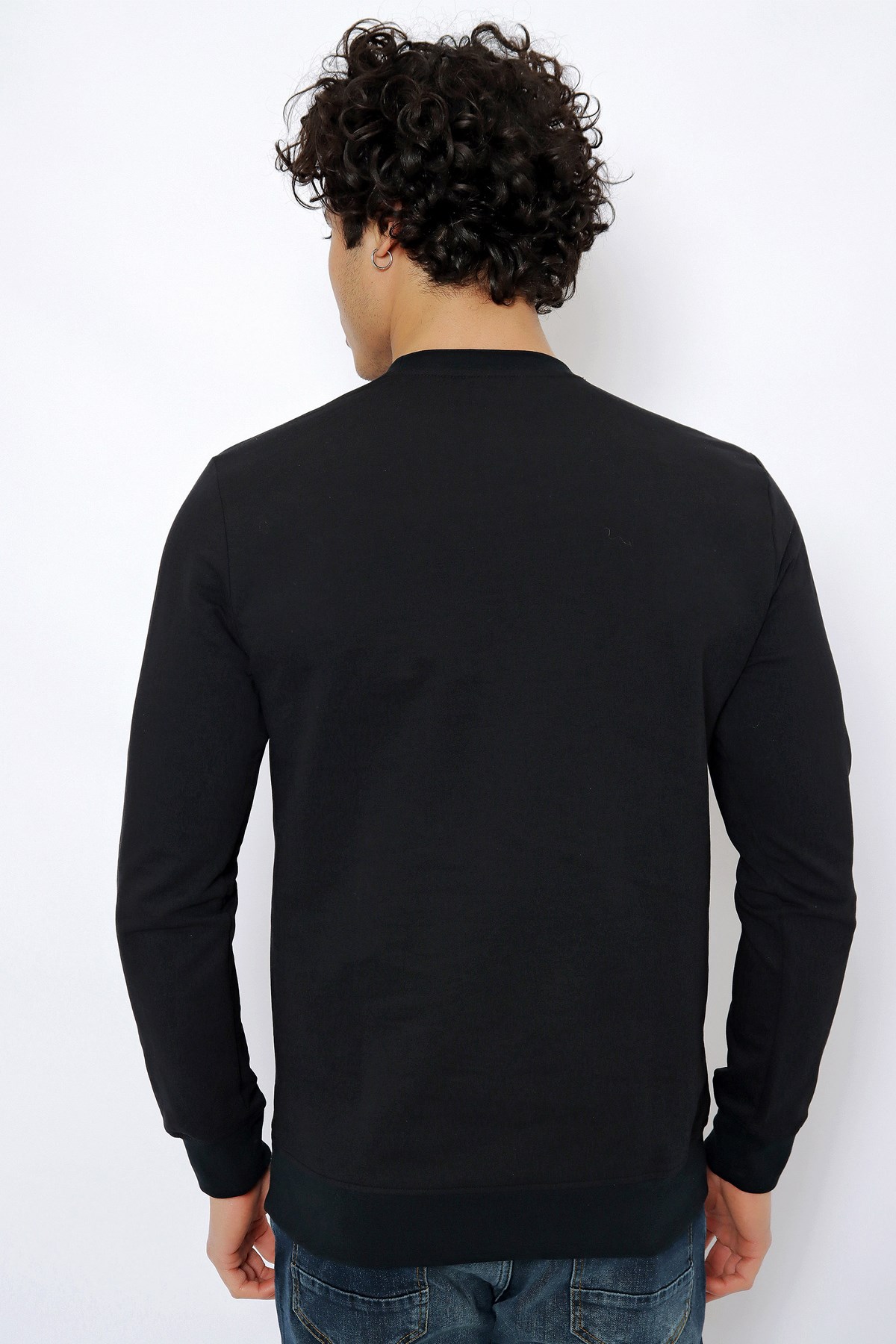 U.S. Polo Assn. Erkek Sweatshirt 50254504-VR046 Siyah