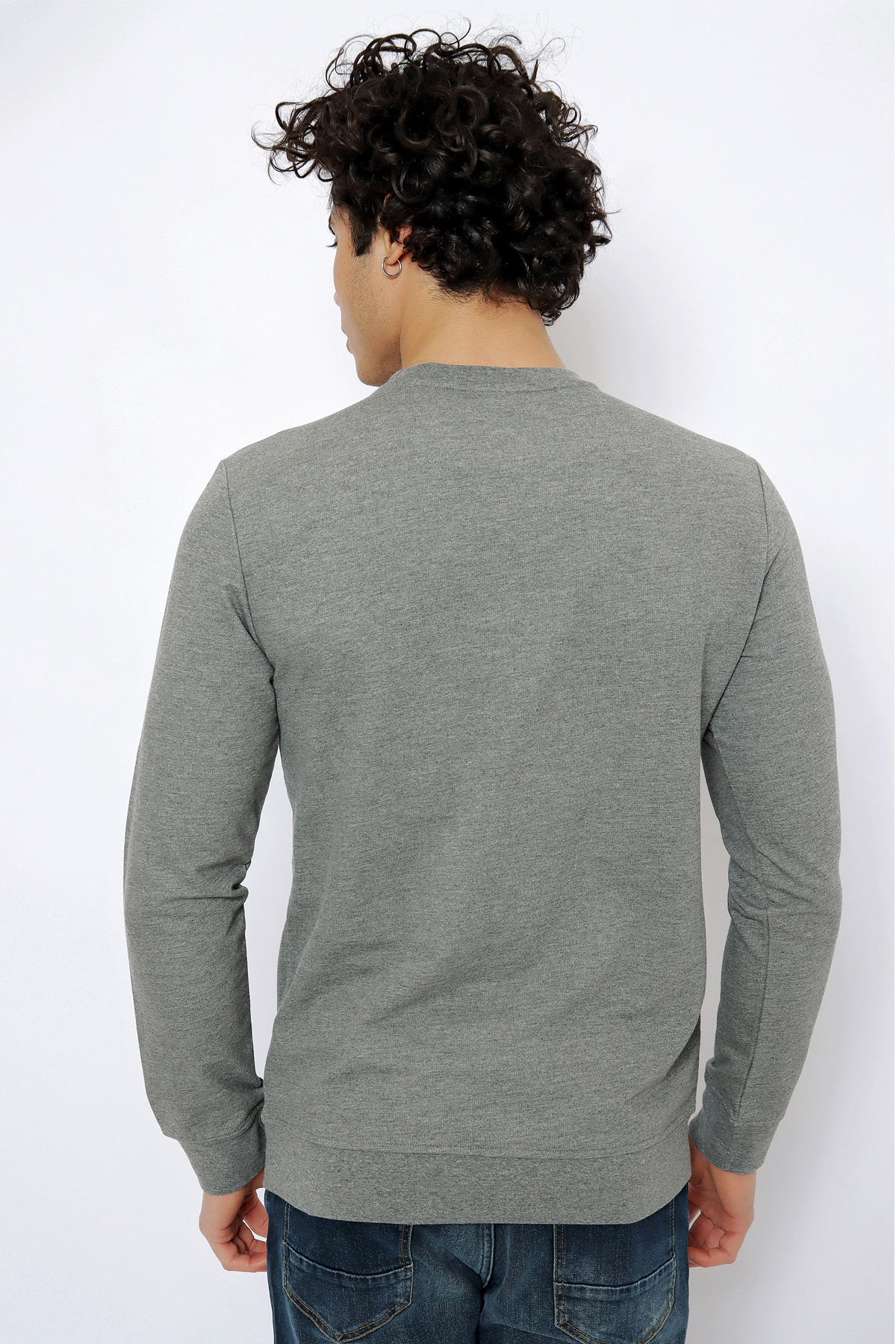 U.S. Polo Assn. Erkek Sweatshirt 50254504-VR081 Gri