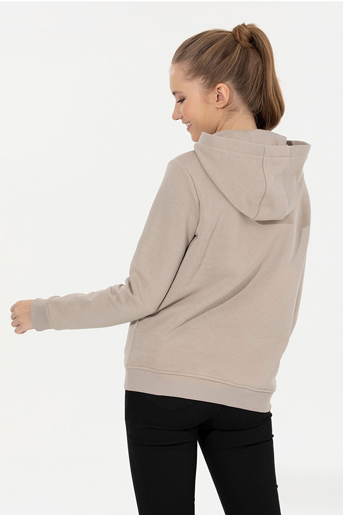 U.S. Polo Assn. Kadın Sweatshirt 50256249-VR049 Gri