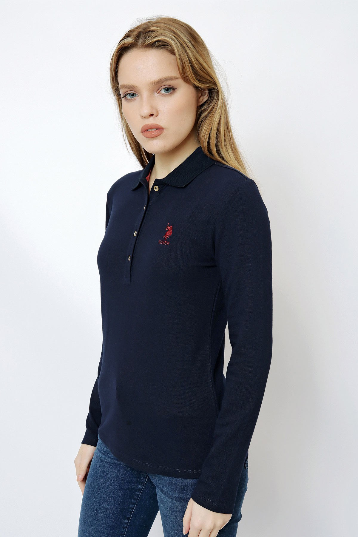 U.S. Polo Assn. Kadın Sweatshirt 50256259-VR033 Lacivert