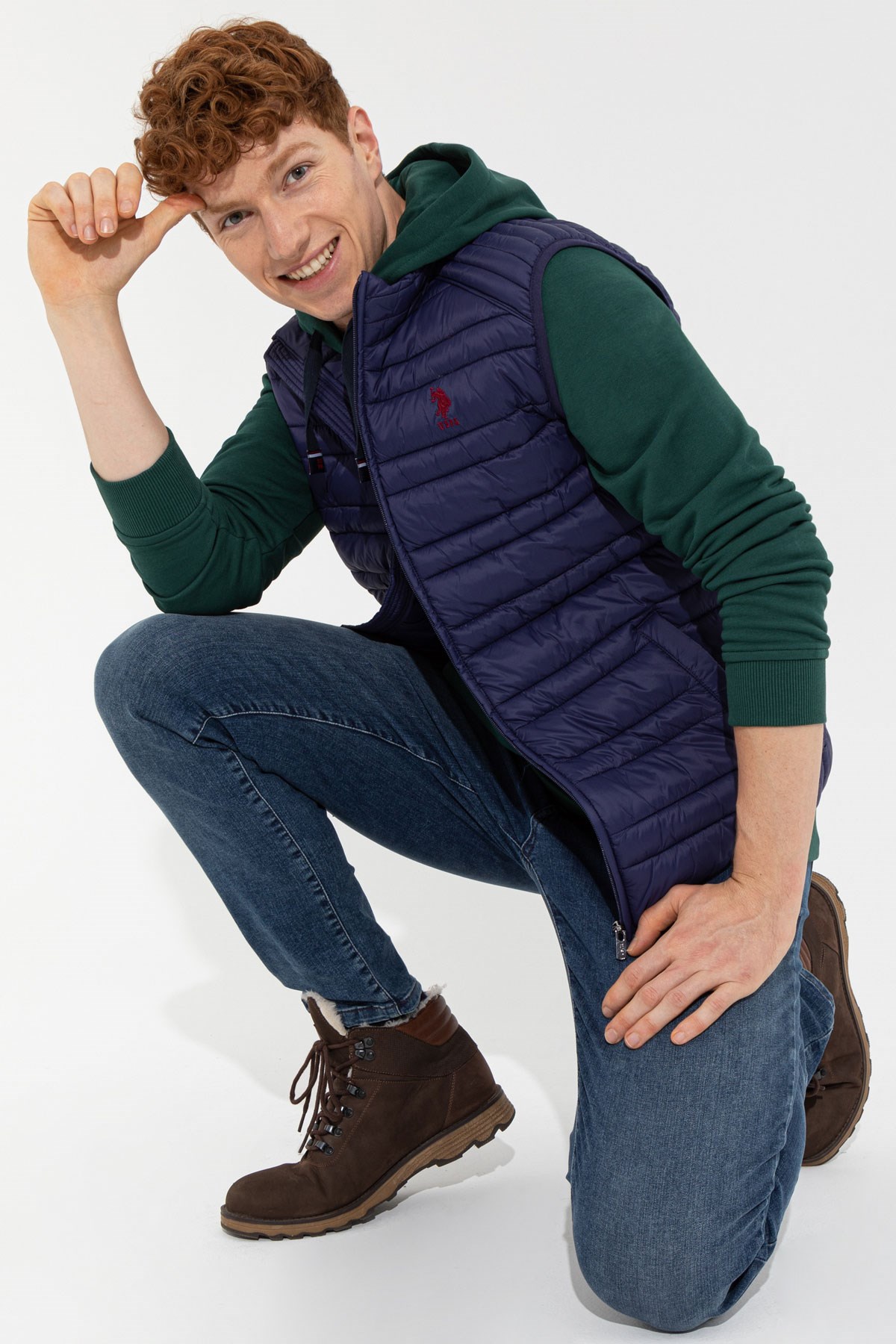 U.S. Polo Assn. Erkek Yelek 50256535-VR033 Lacivert