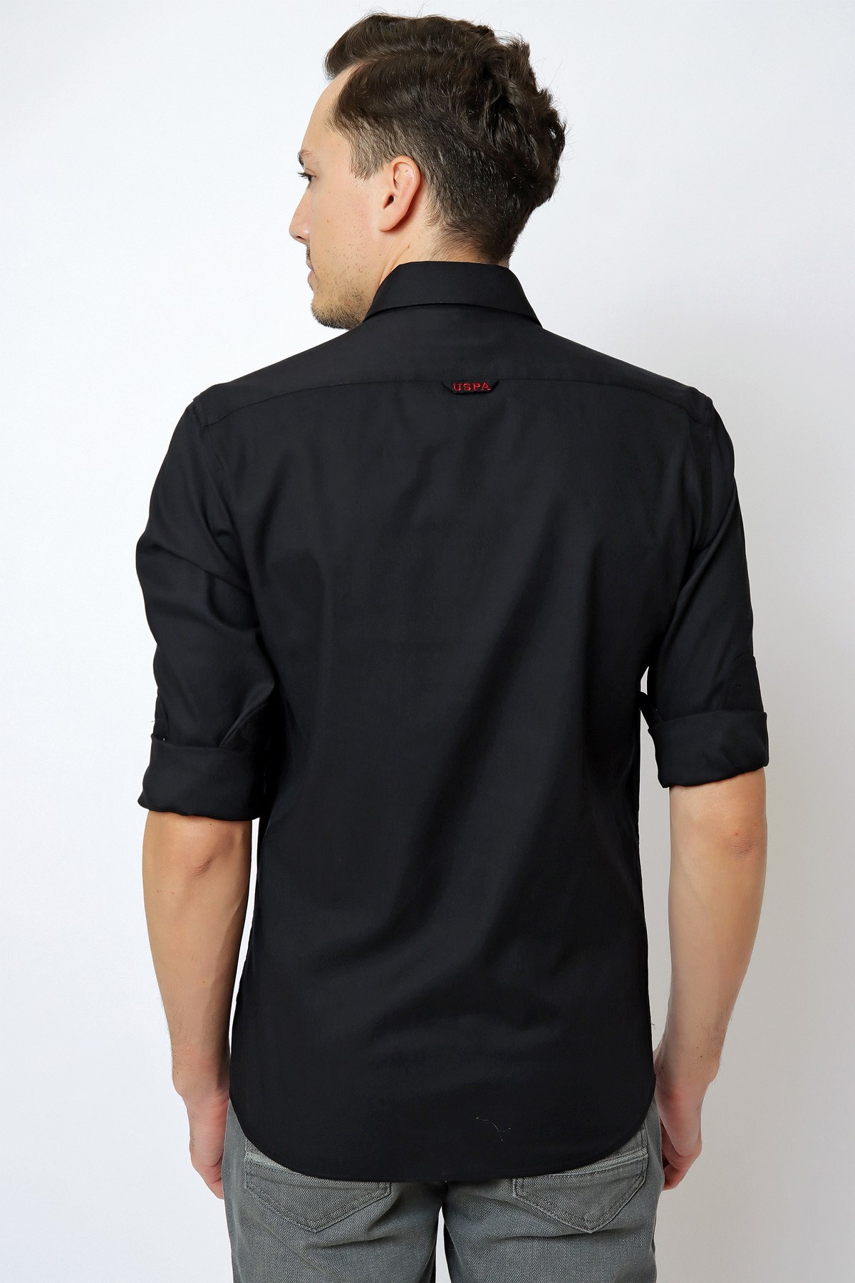 U.S. Polo Assn. Erkek Gömlek 50256694-VR046 Siyah