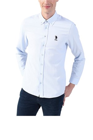 U.S. Polo Assn. Erkek Gömlek 50256741-VR003 Mavi