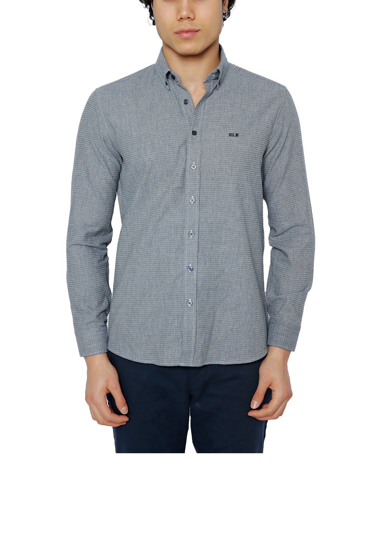 U.S. Polo Assn. Erkek Gömlek 50256953-VR033 Lacivert