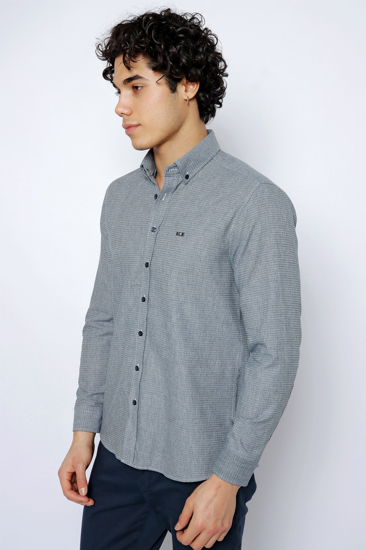 U.S. Polo Assn. Erkek Gömlek 50256953-VR033 Lacivert