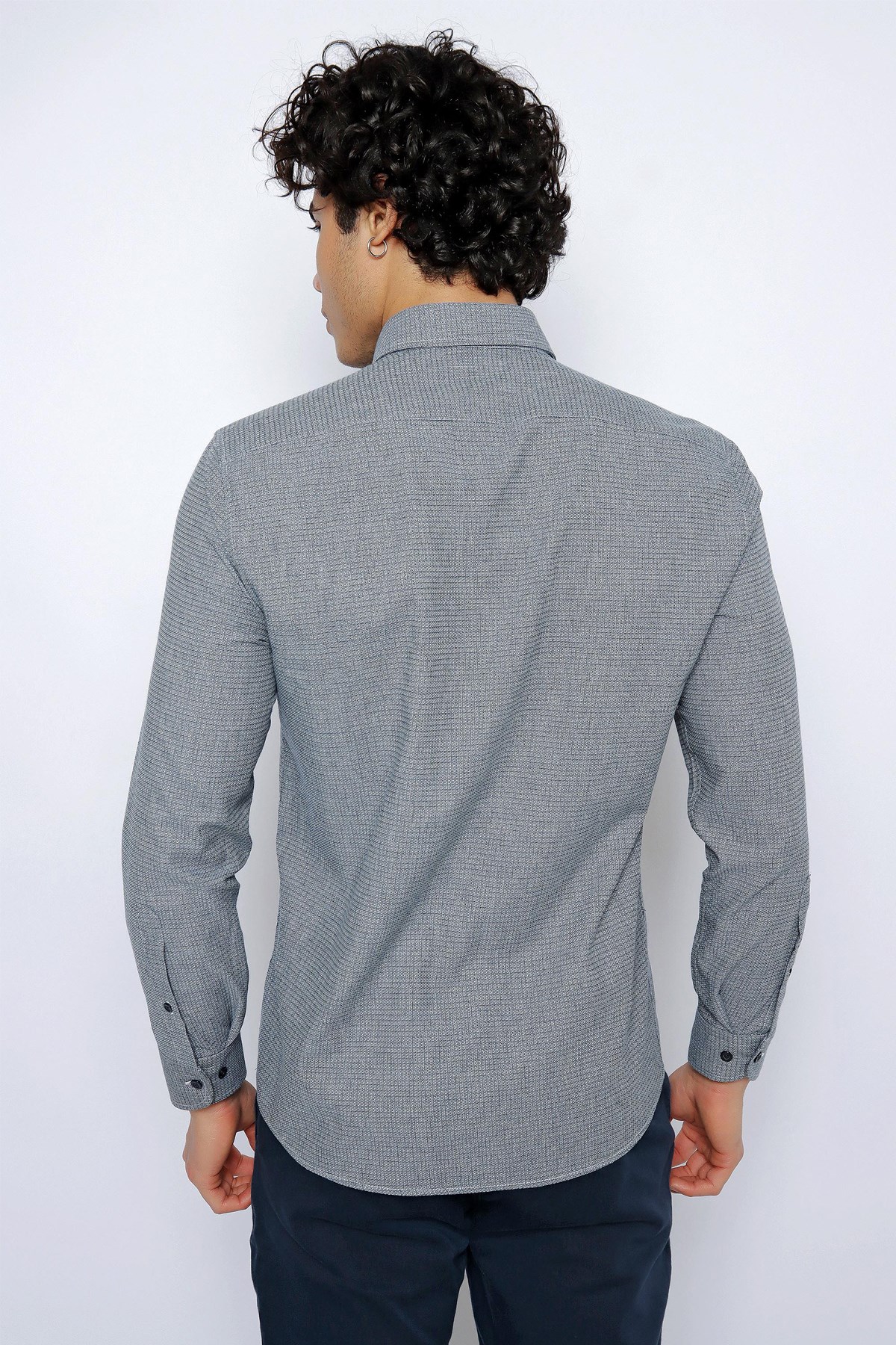 U.S. Polo Assn. Erkek Gömlek 50256953-VR033 Lacivert