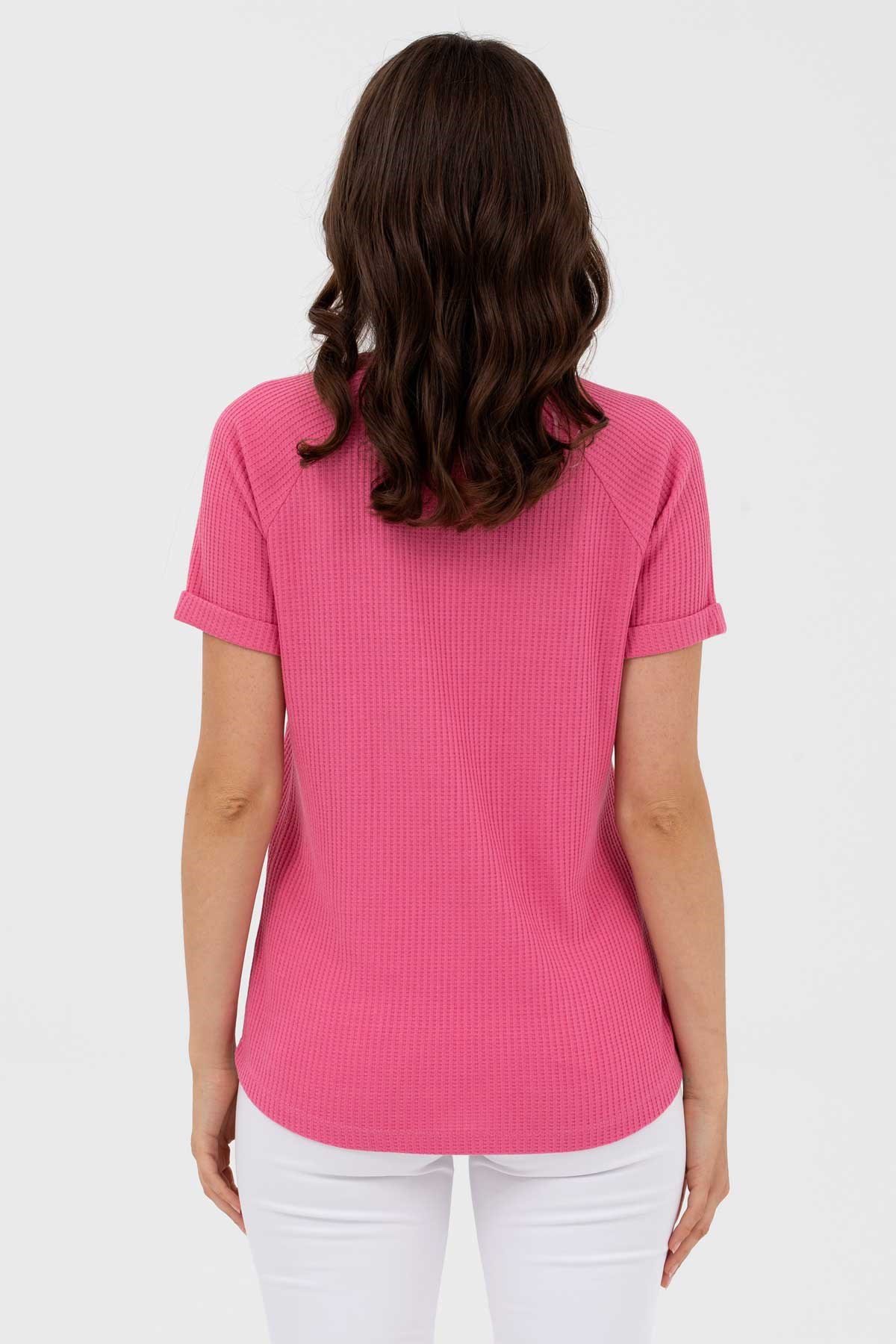 U.S. Polo Assn. Kadın Tişört 50262532-VR041 Pembe