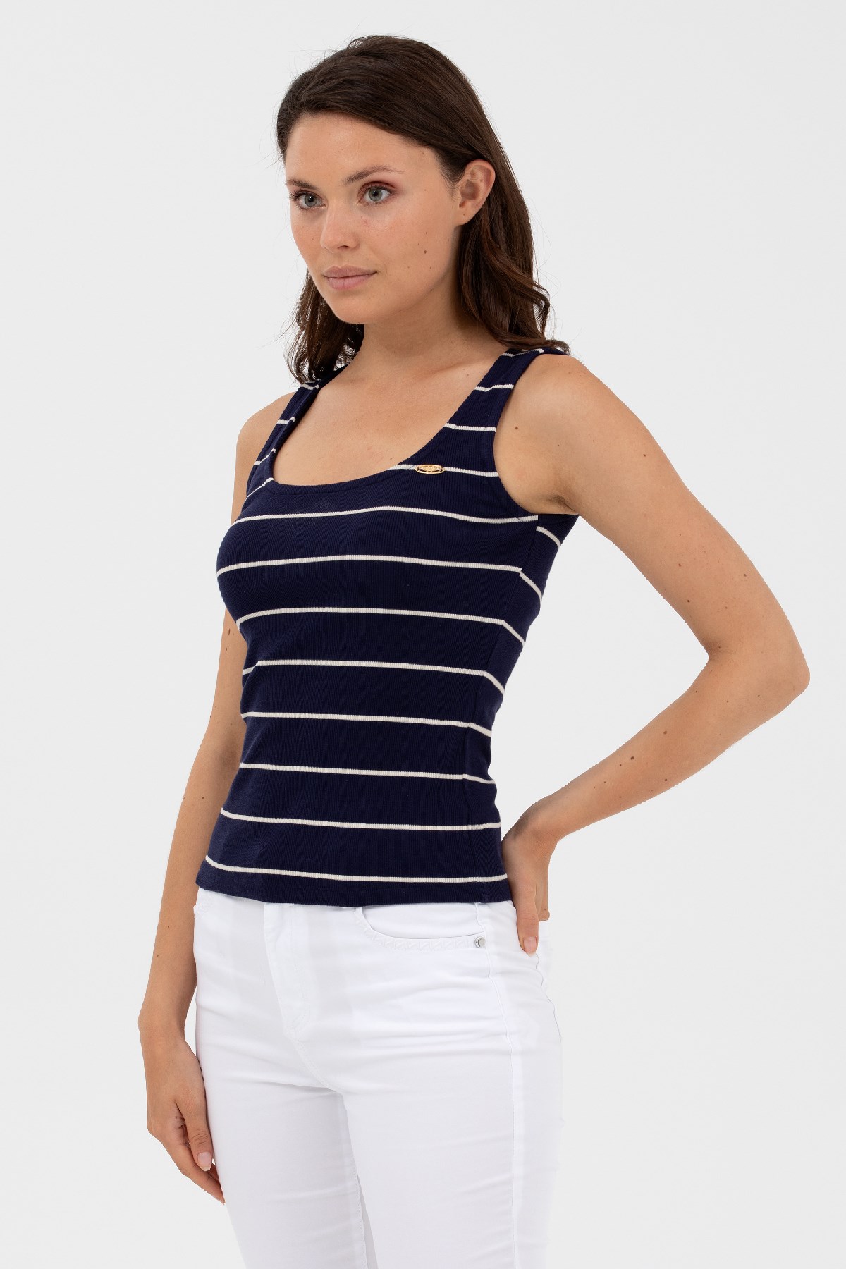 U.S. Polo Assn. Kadın Tişört 50262558-VR033 Lacivert