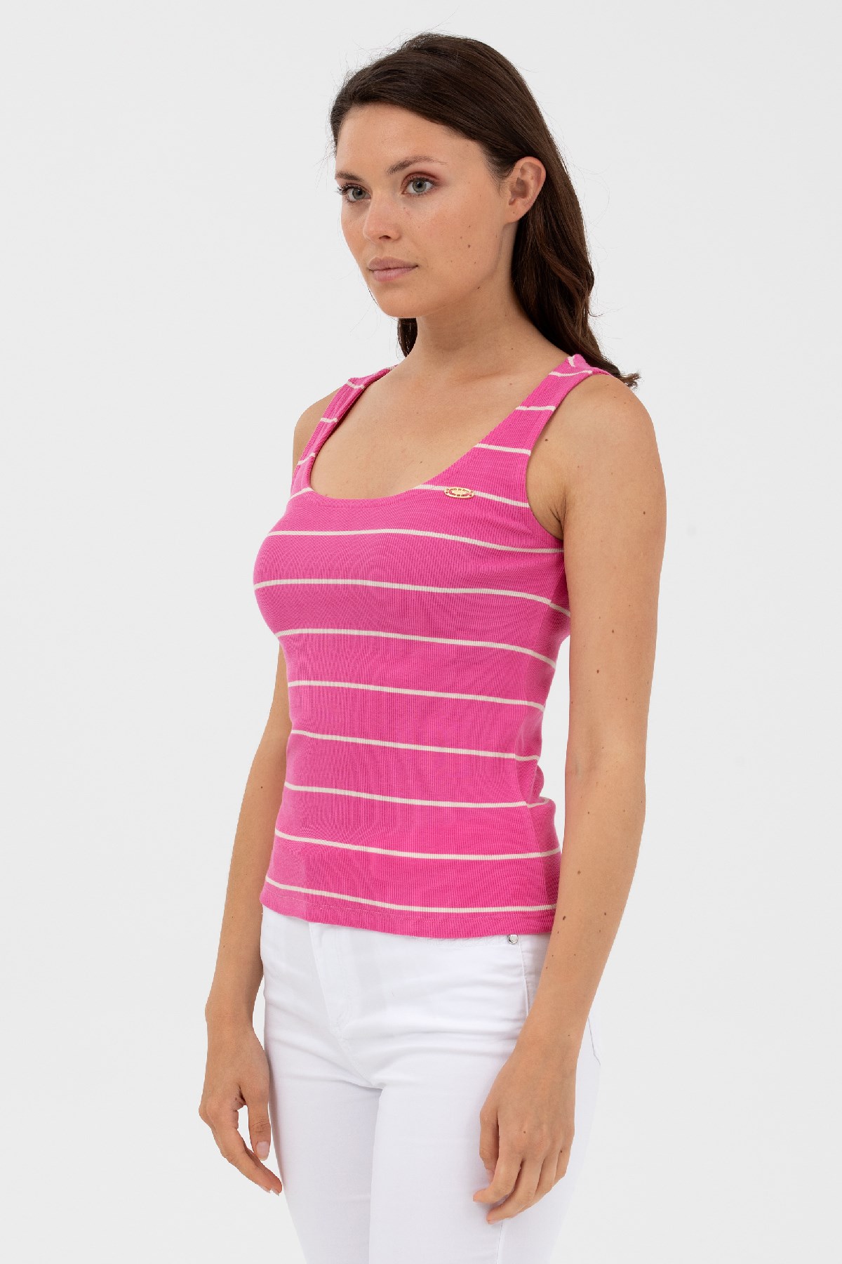 U.S. Polo Assn. Kadın Tişört 50262558-VR041 Pembe