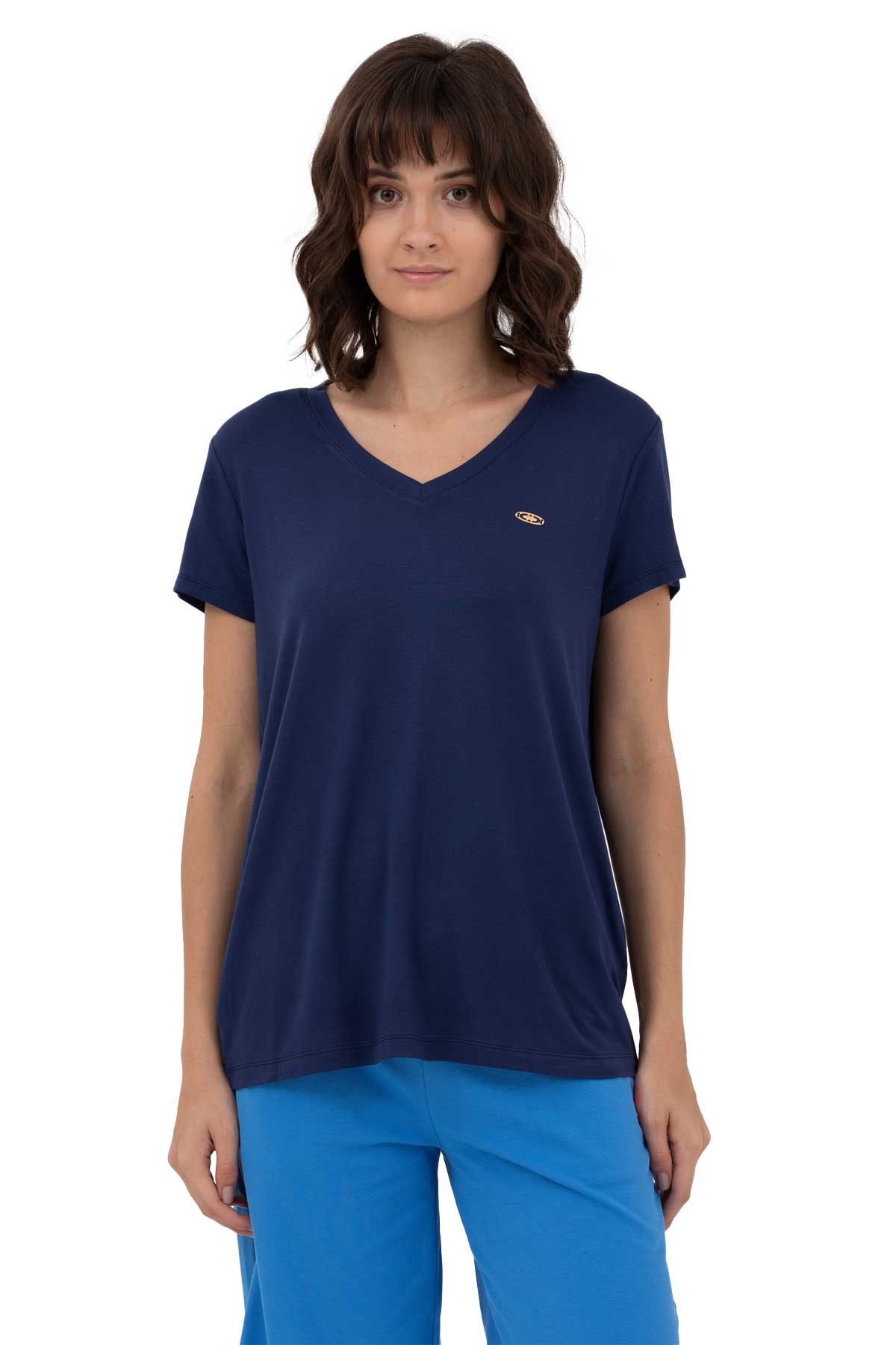 U.S. Polo Assn. Kadın Tişört 50262610-VR033 Lacivert